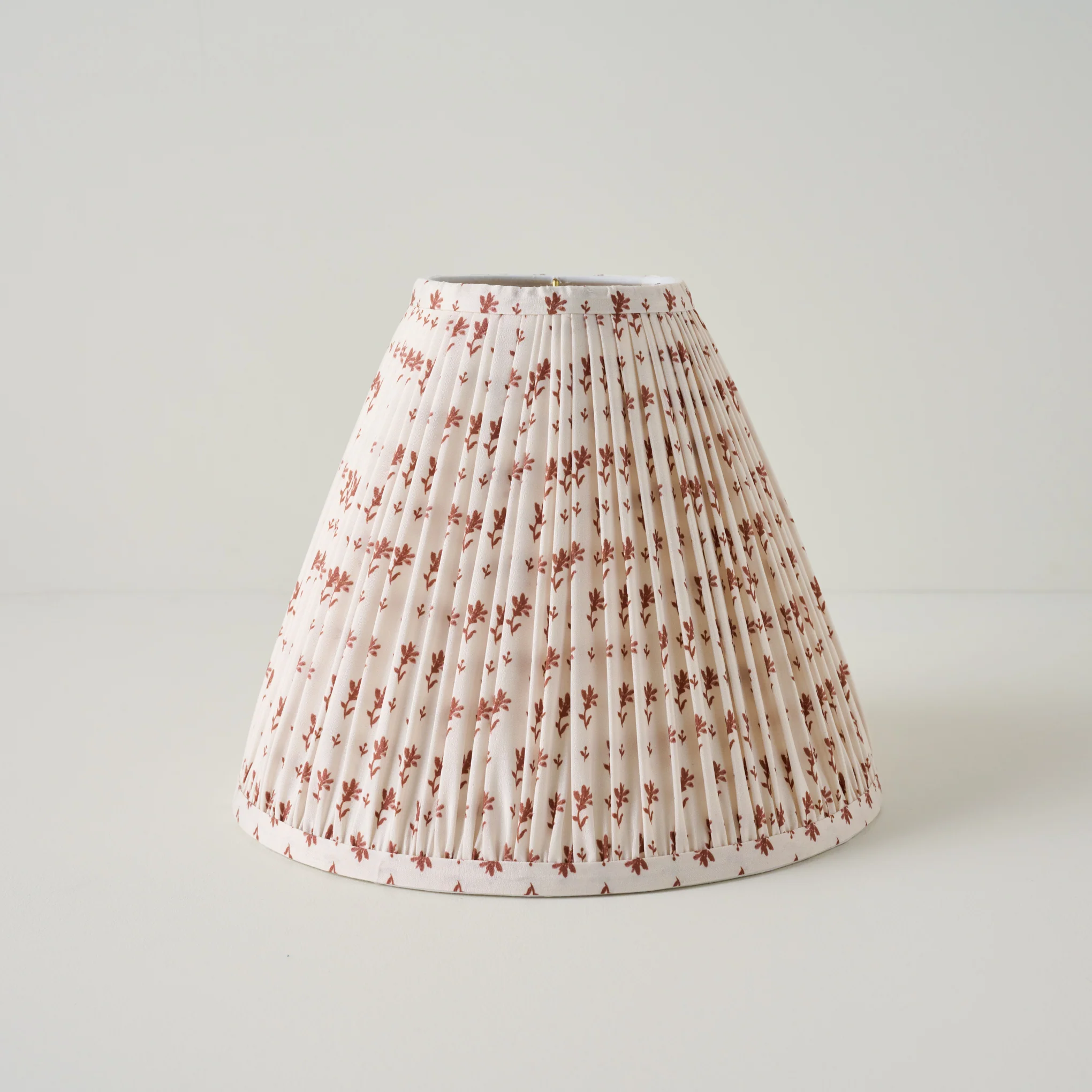 Taupe Blockprint Shade