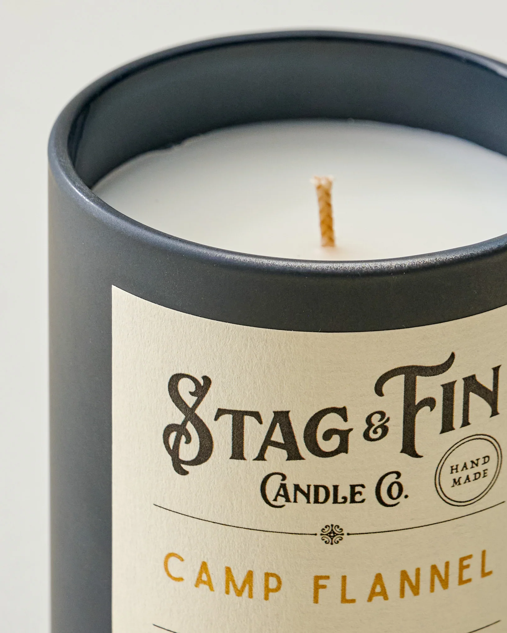 Stag and Fin Camp Flannel Candle