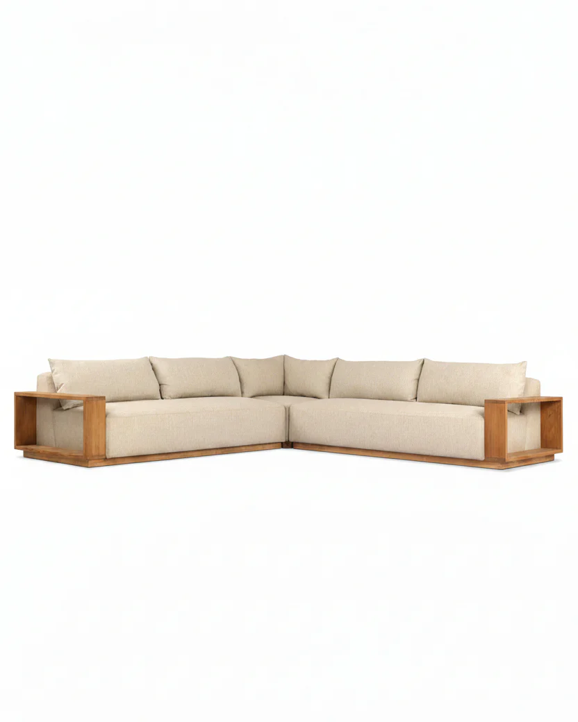 Augustine Outdoor Three-Piece Sectional