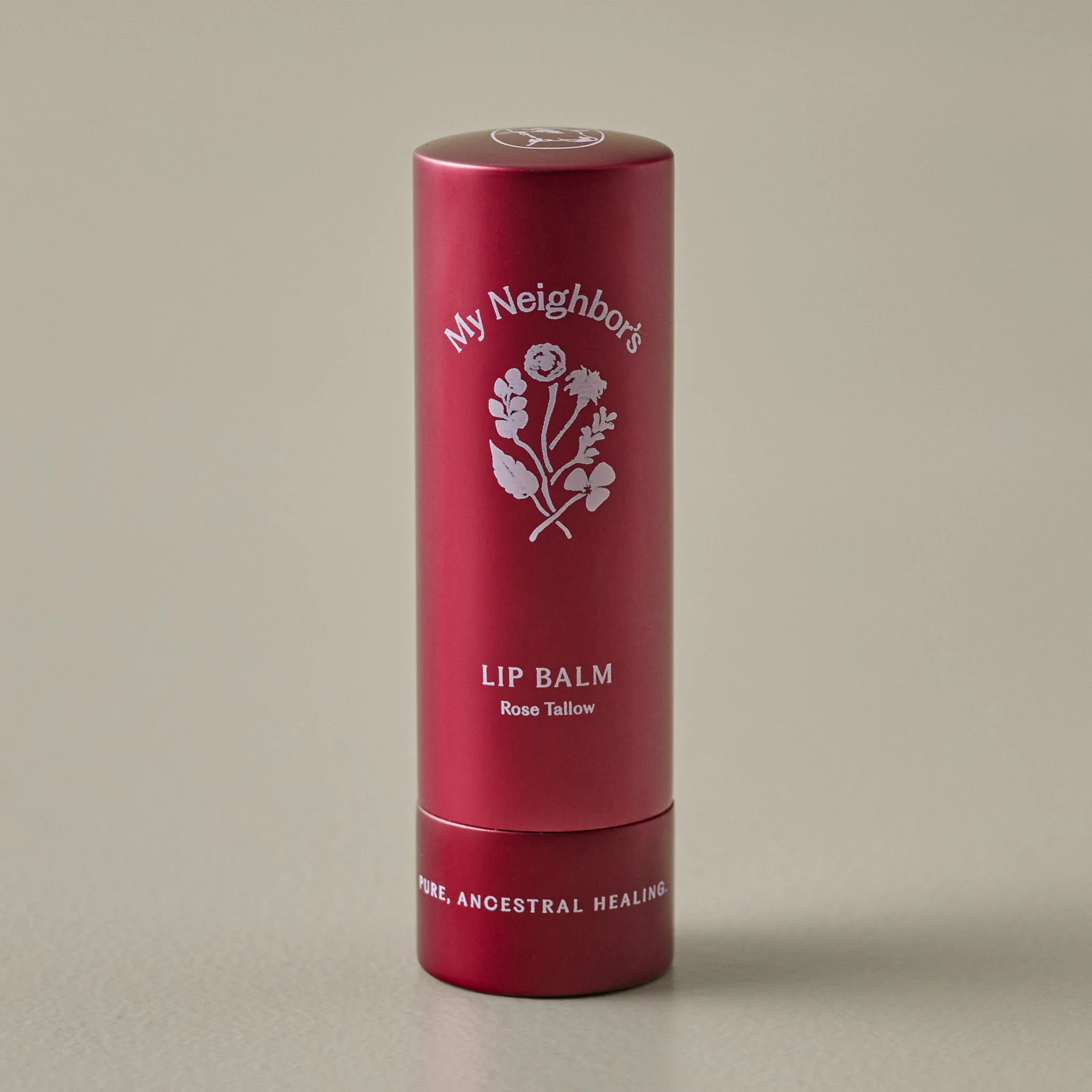 My Neighbor's Tallow Tinted Rose Lip Balm