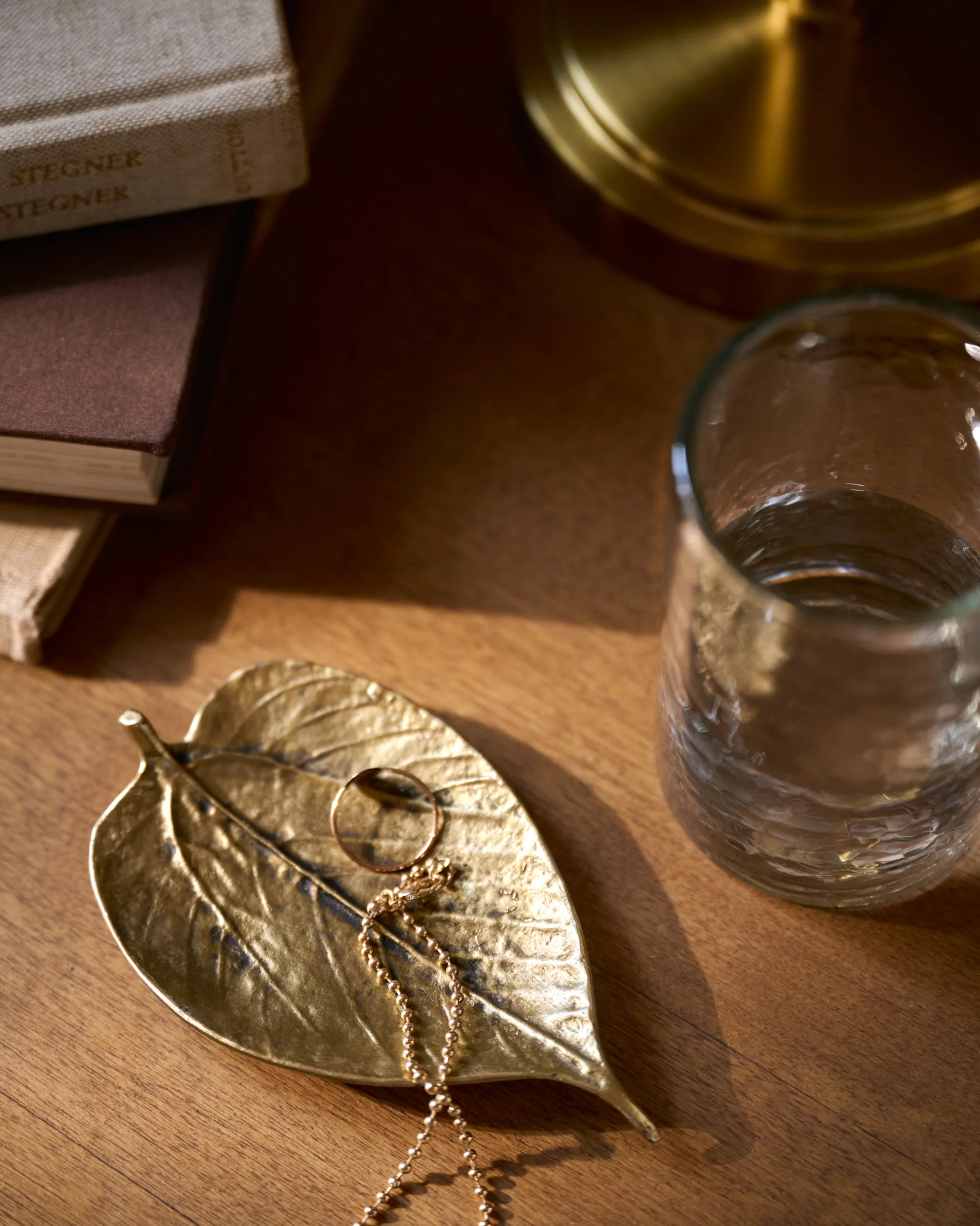 Brass Leaf Trinket Dish