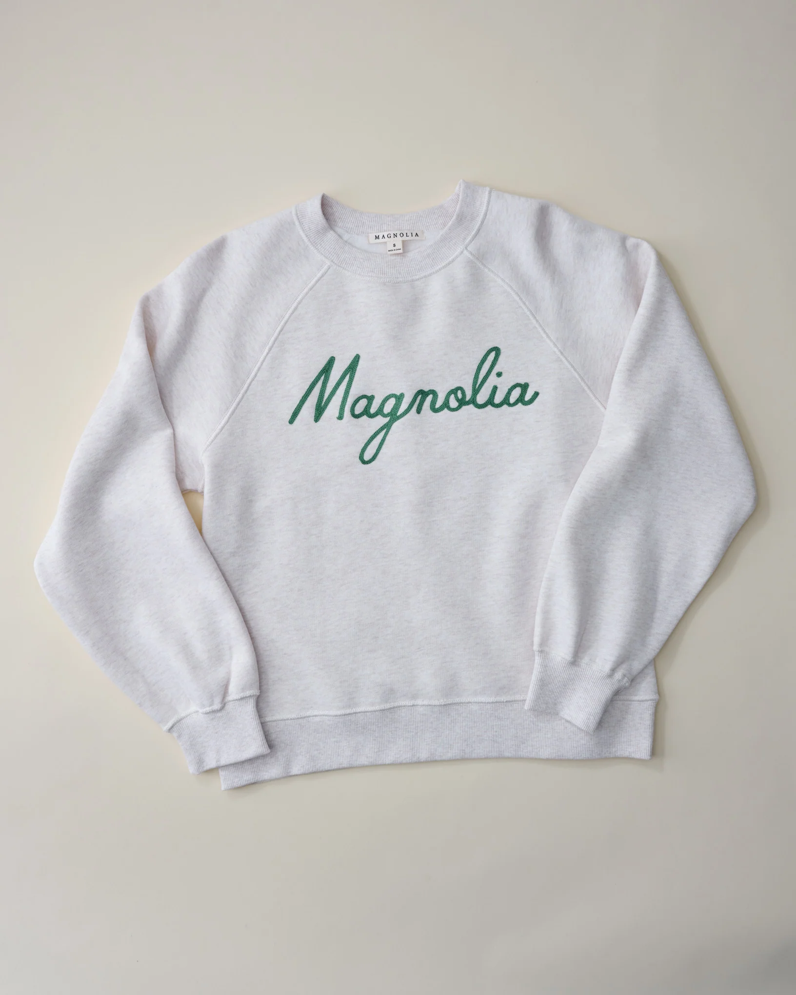 Magnolia Chainstitch Oatmeal Heather Sweatshirt