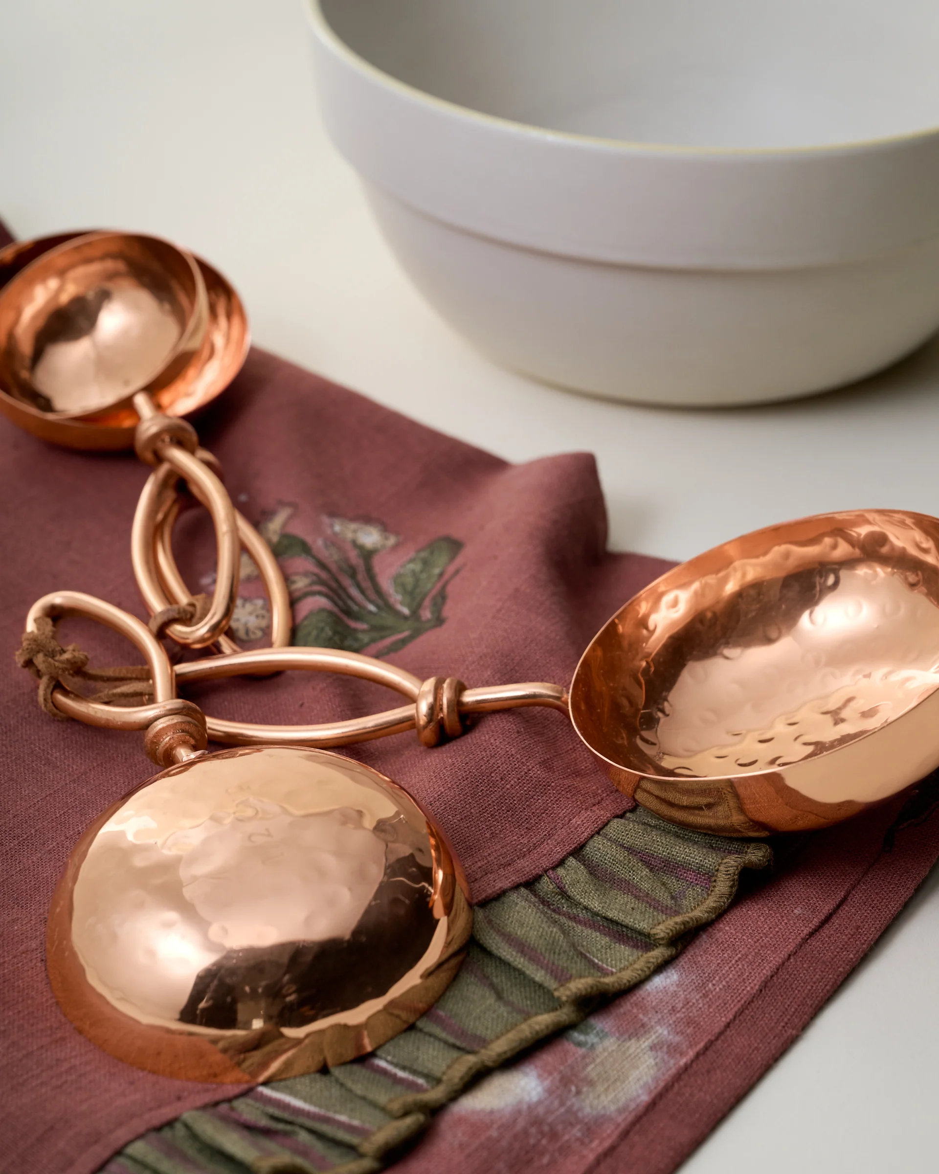 Hammered Copper Measuring Cups