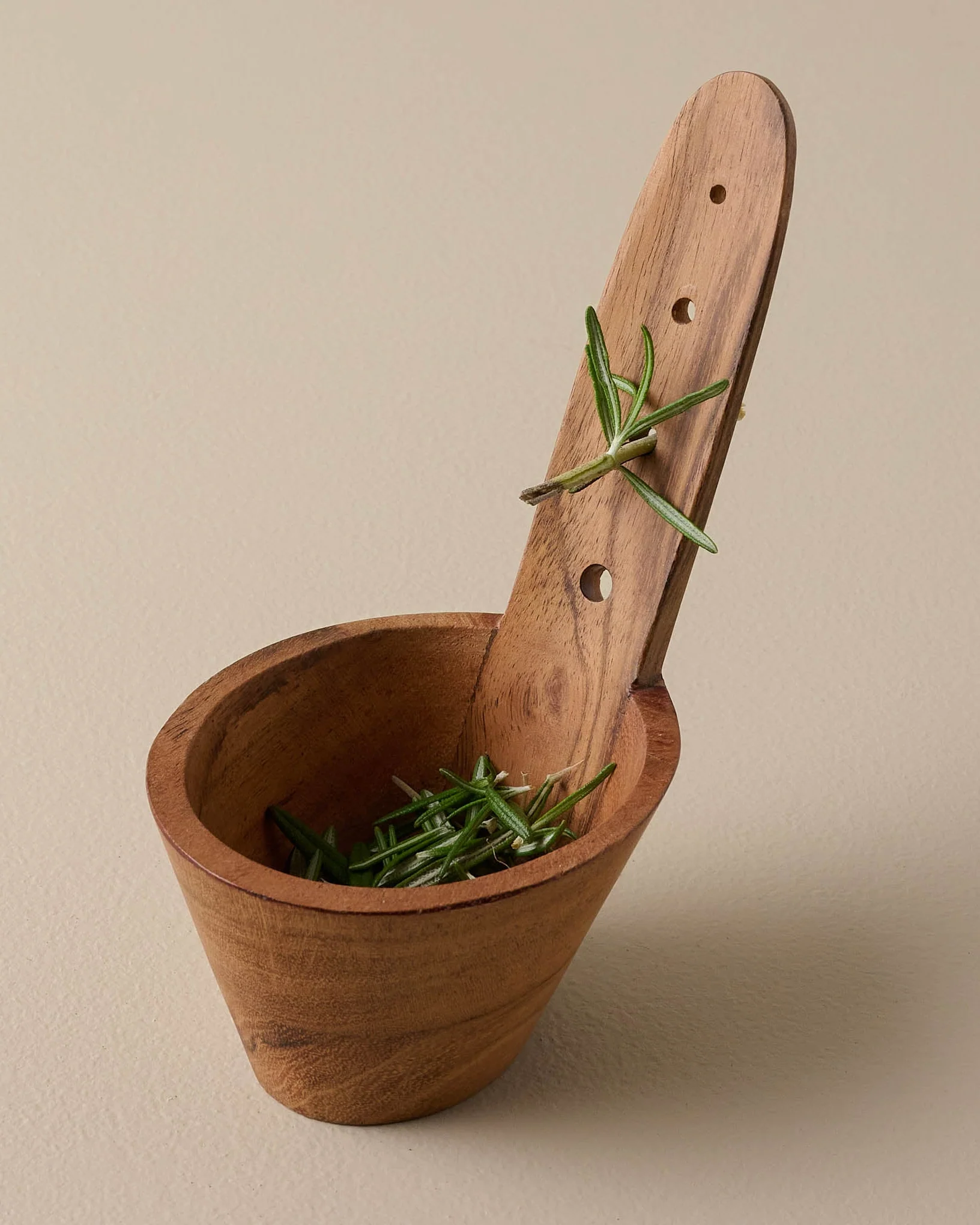 Wooden Herb Stemmer