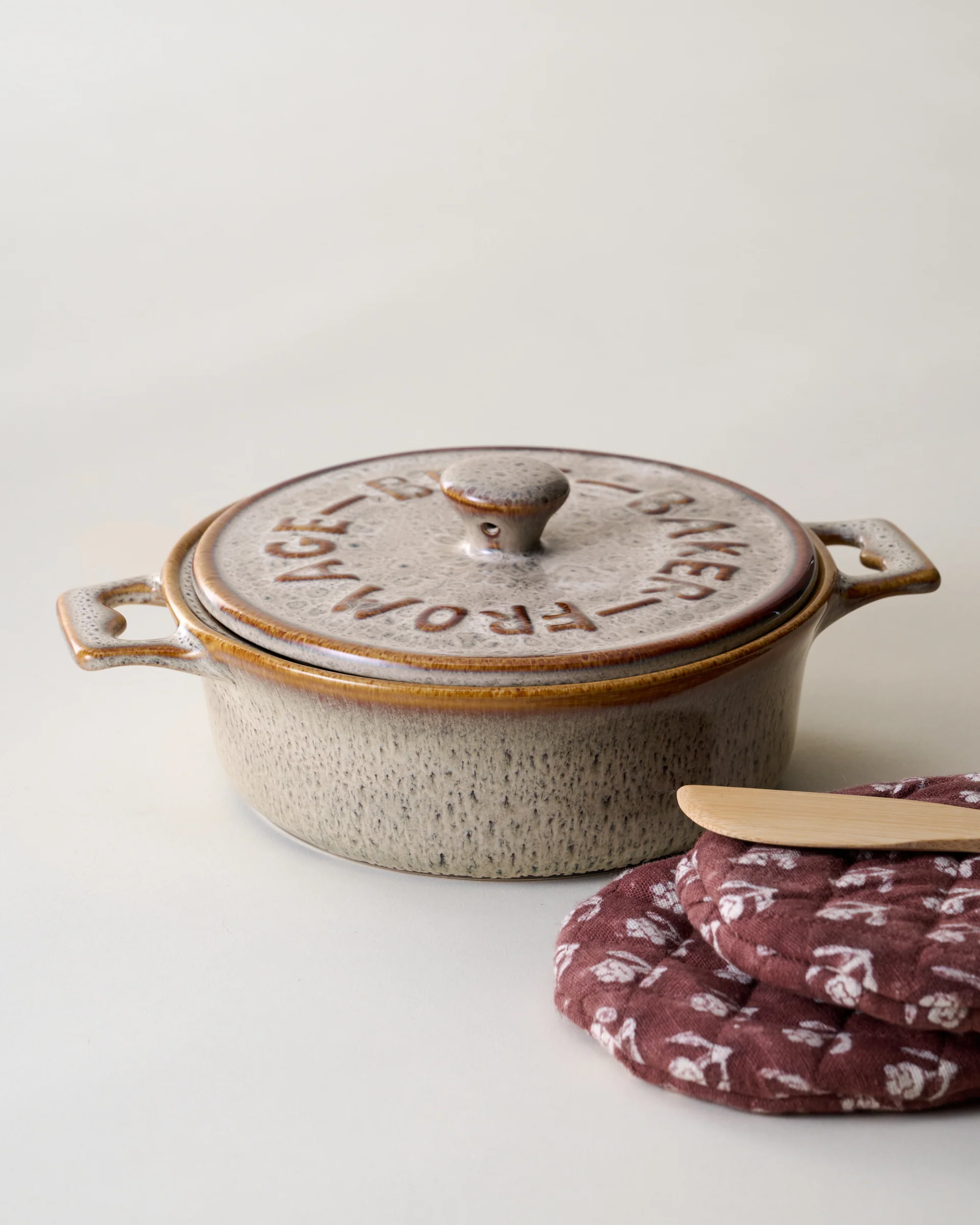 Stoneware Brie Baker