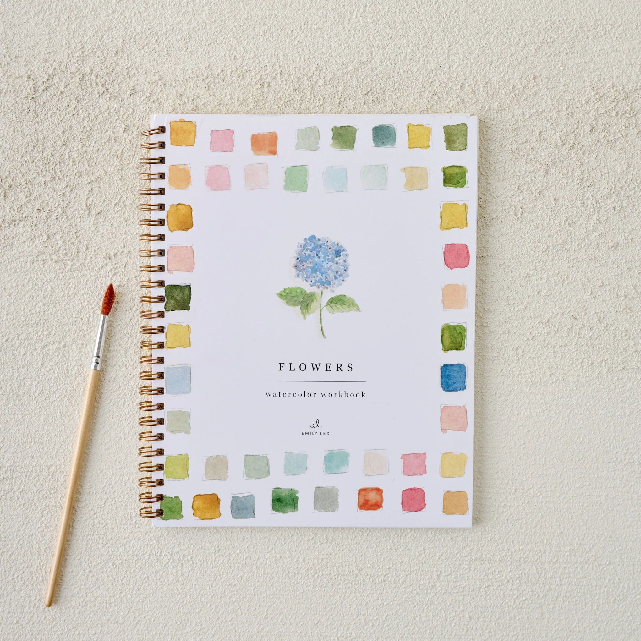 Flowers Watercolor Workbook