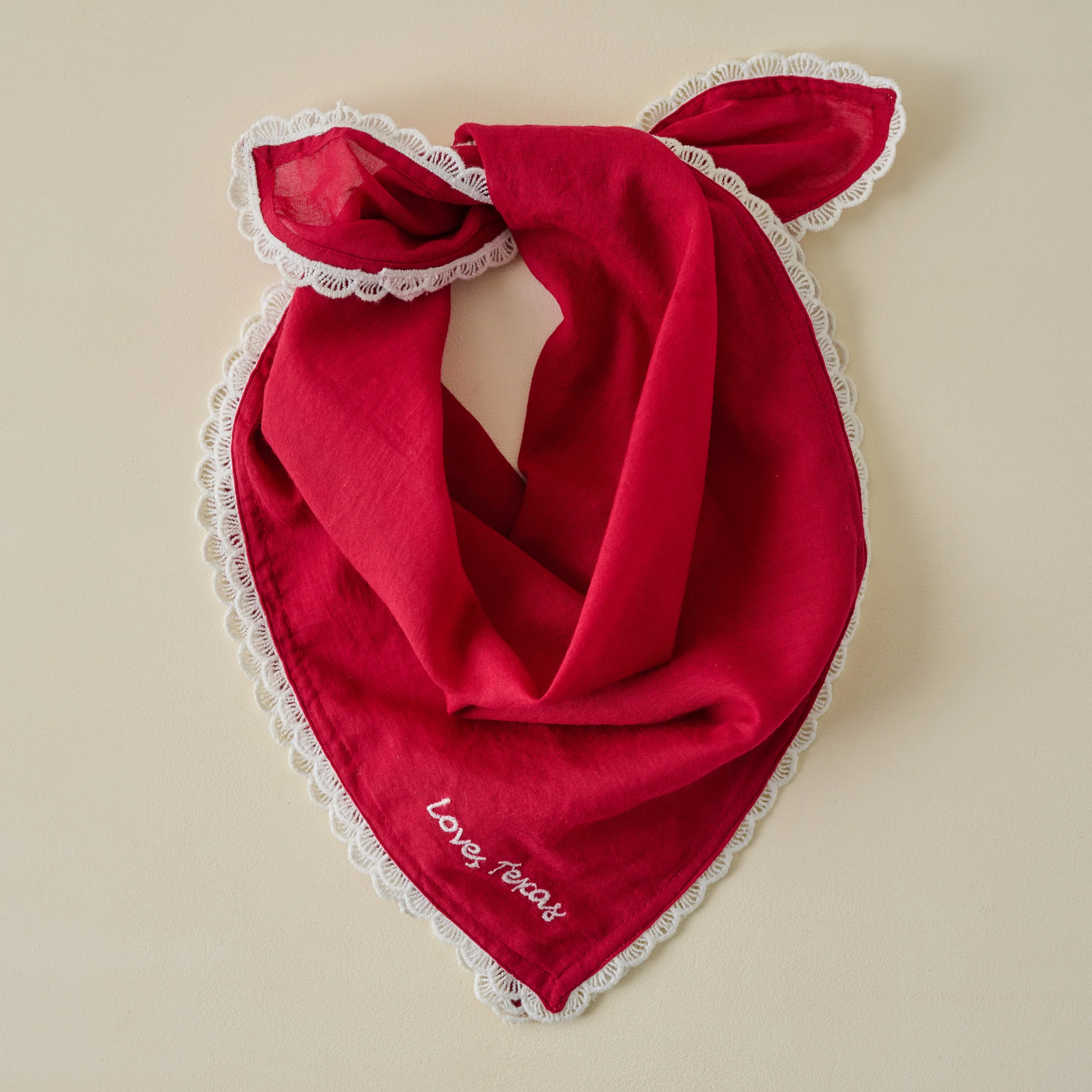 Love Texas Embroidered Bandana