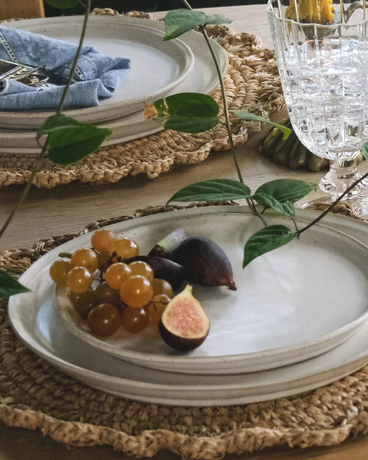 French White Speckle Plate