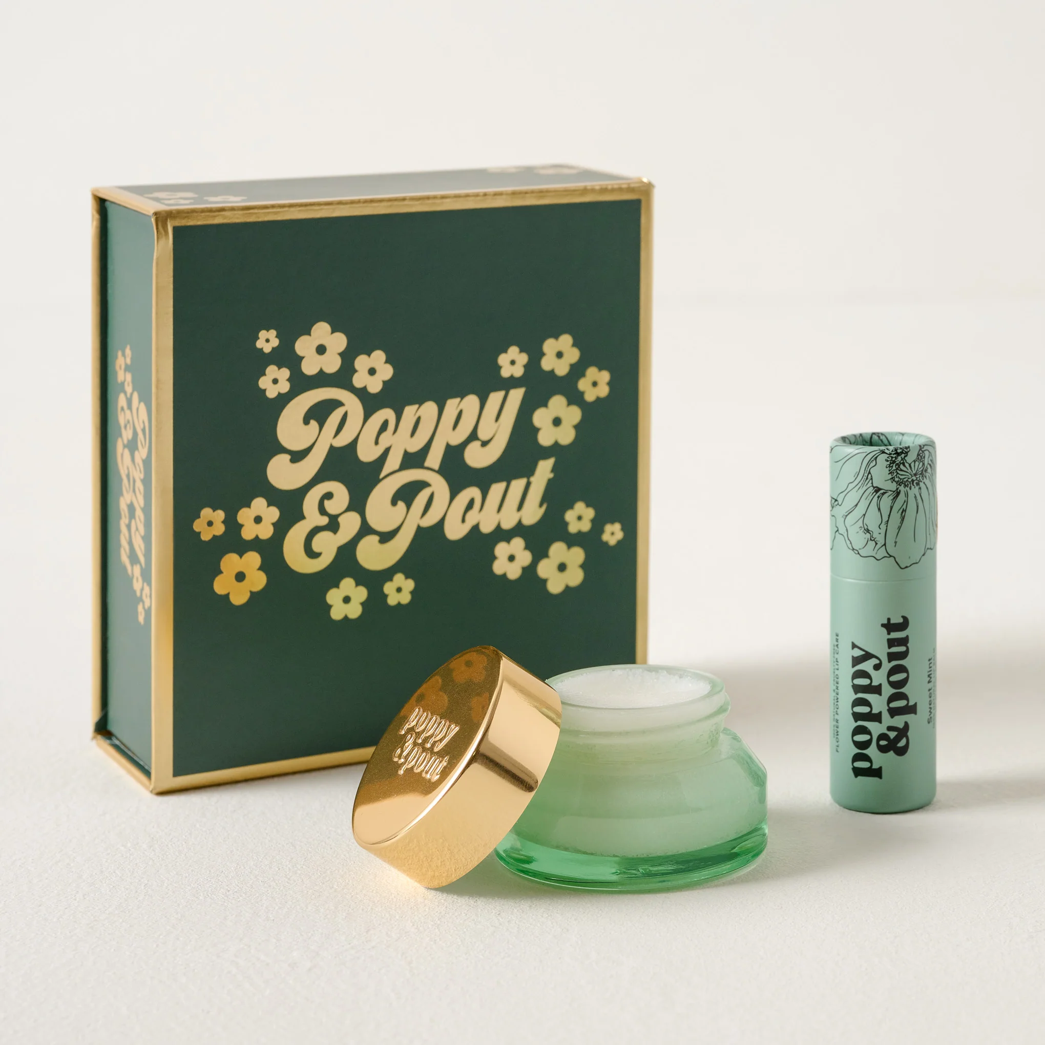 Poppy and Pout Lip Care Duo Set - Sweet Mint