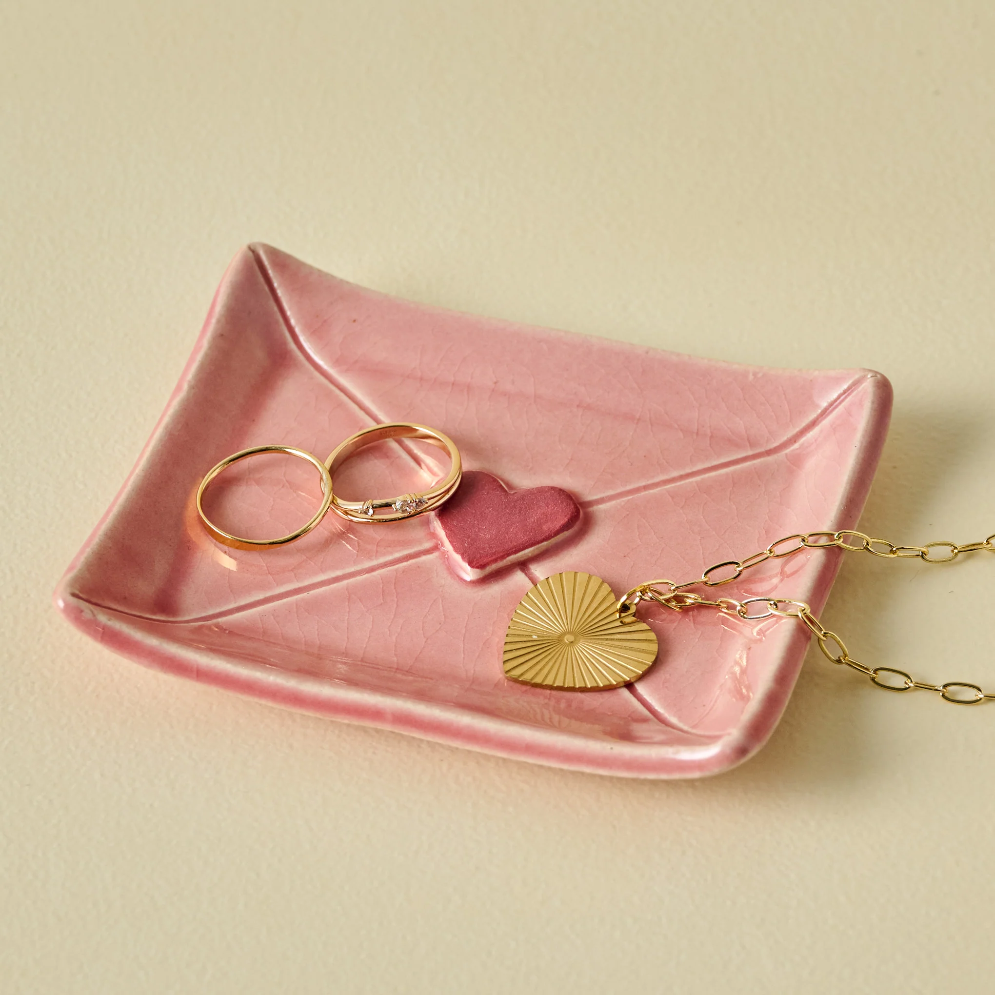 Heart Envelope Trinket Dish