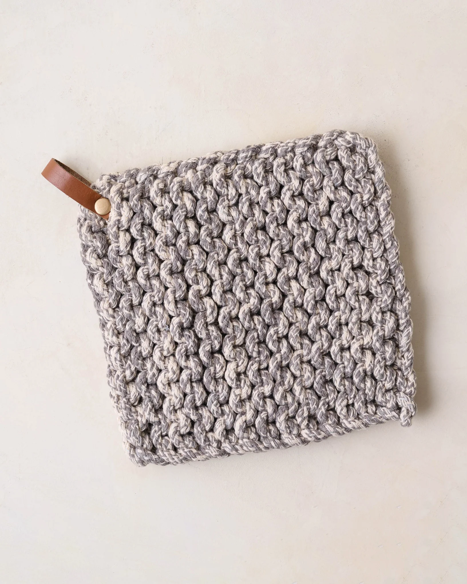 Heathered Hand Crocheted Pot Holder