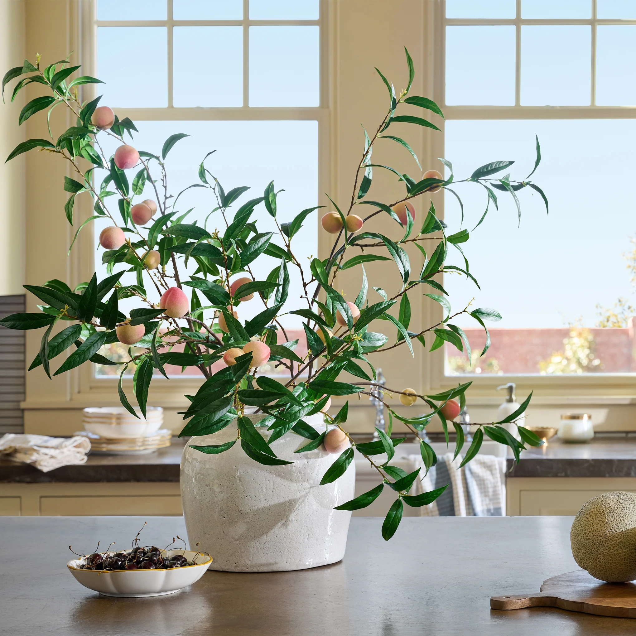 Oversized Peach Stem