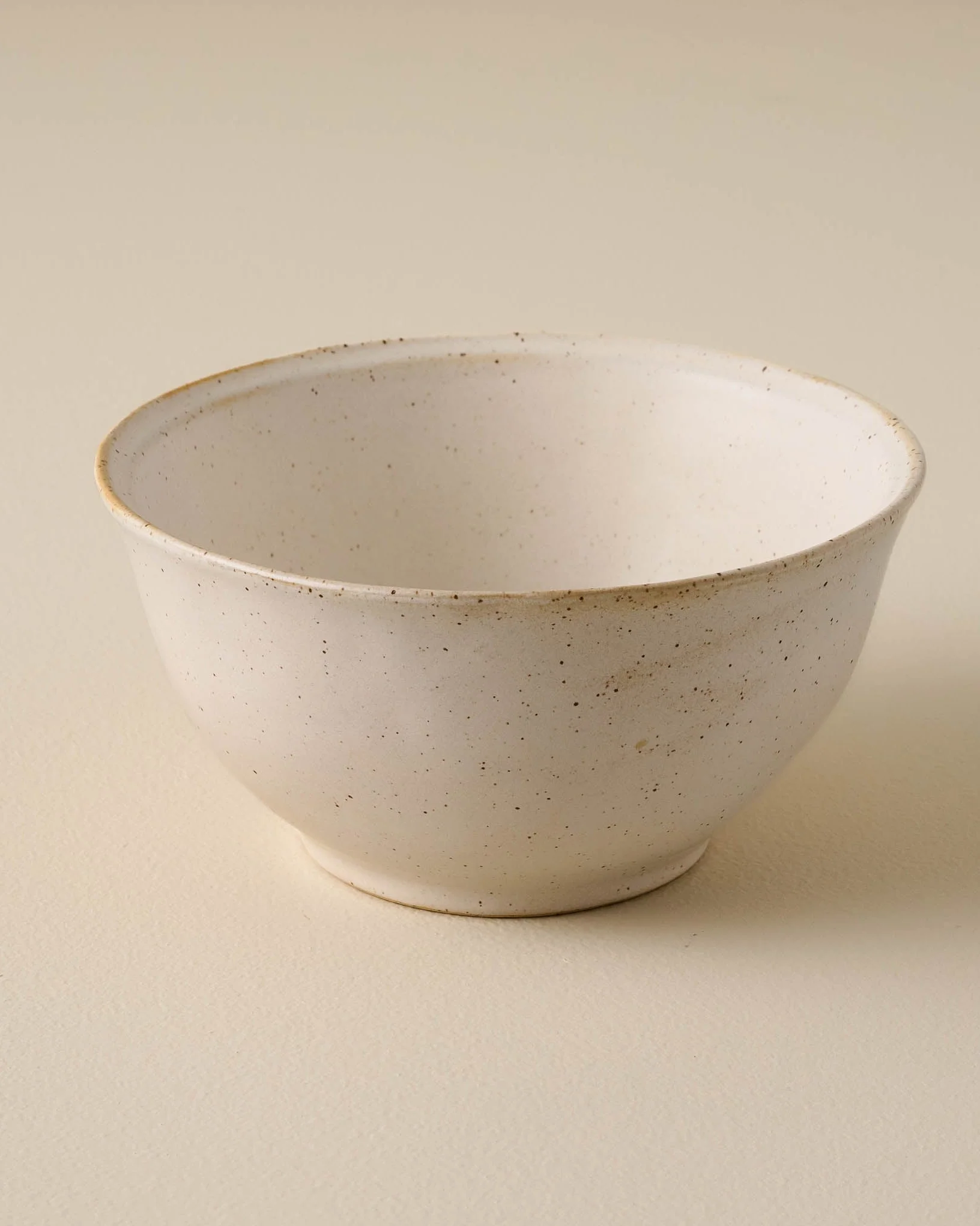 French White Speckle Cereal Bowl