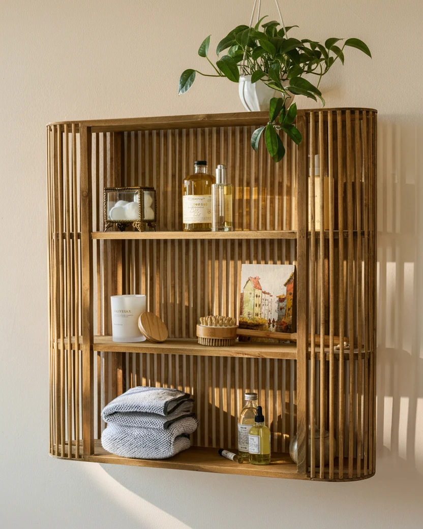Preston Reeded Wall Shelf