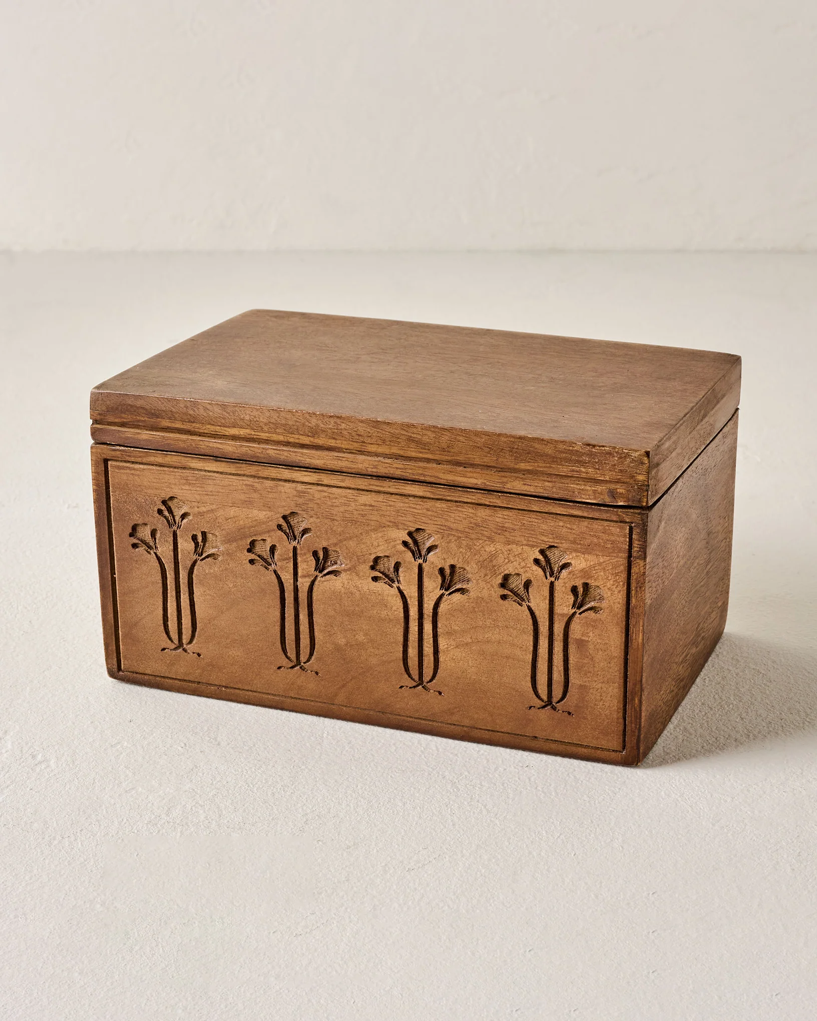 Etched Wood Keepsake Box