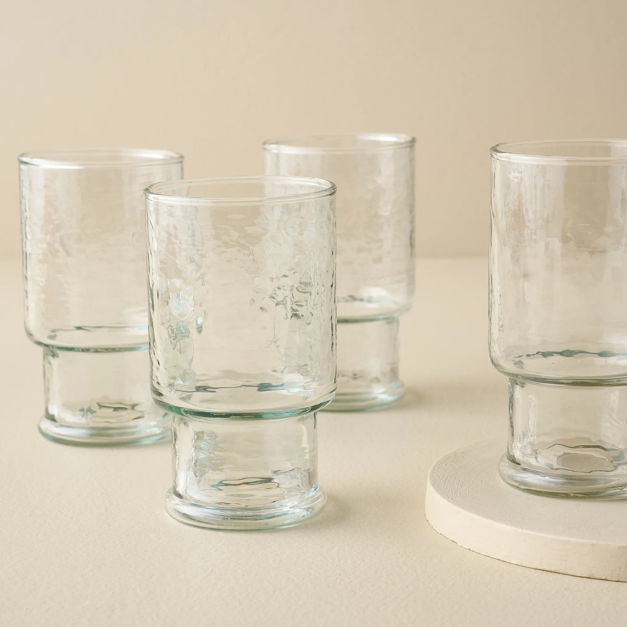 Rustic Glass Stacking Tumbler Bundle (Set of 4) - Large