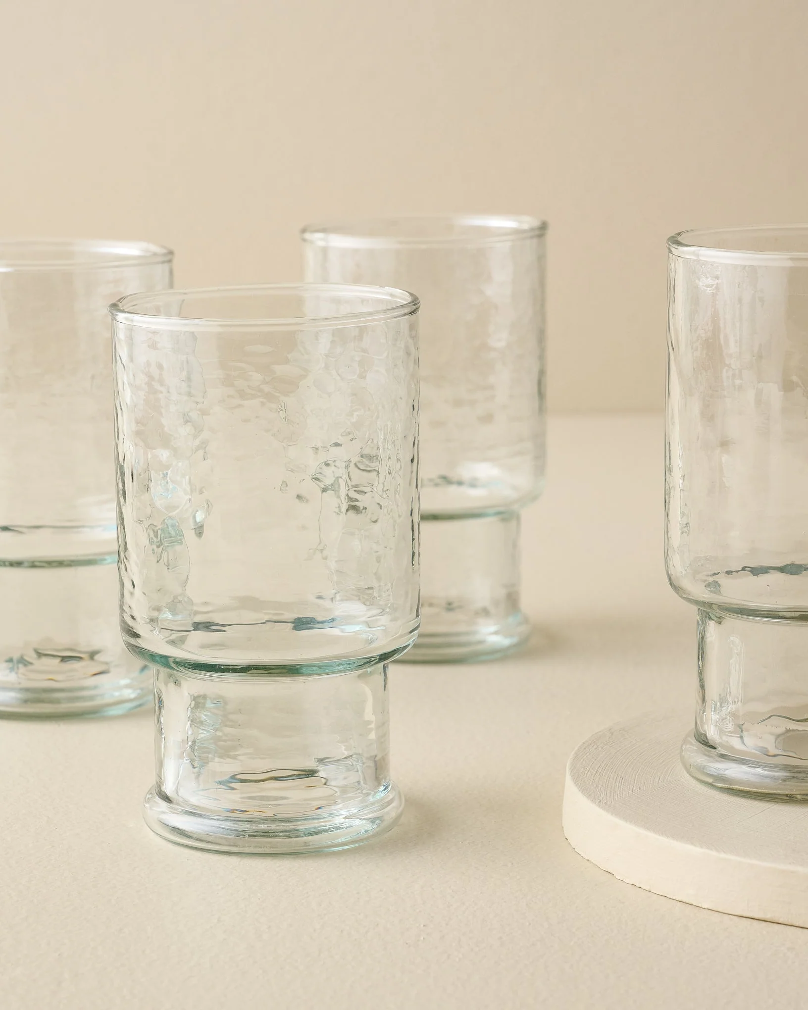 Rustic Glass Stacking Tumbler