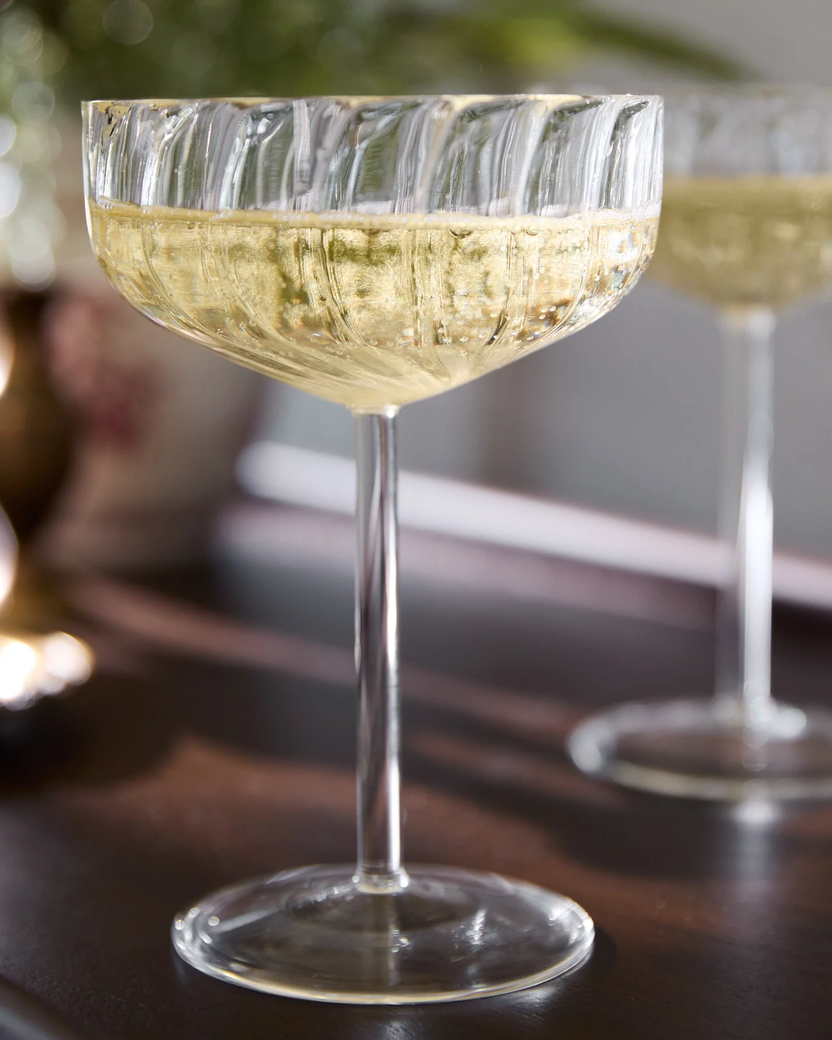 Fluted Coupe Glass