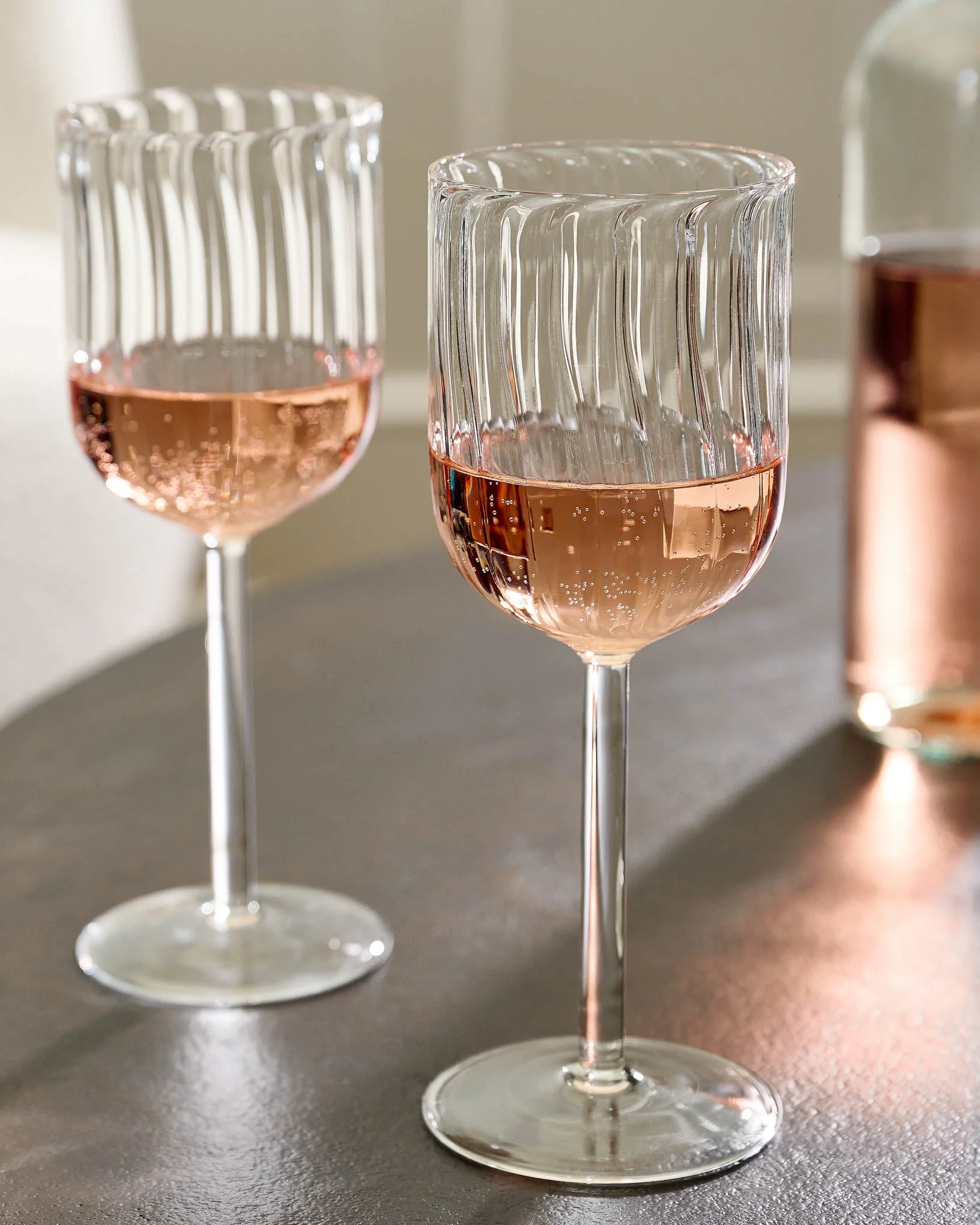 Fluted Wine Glass