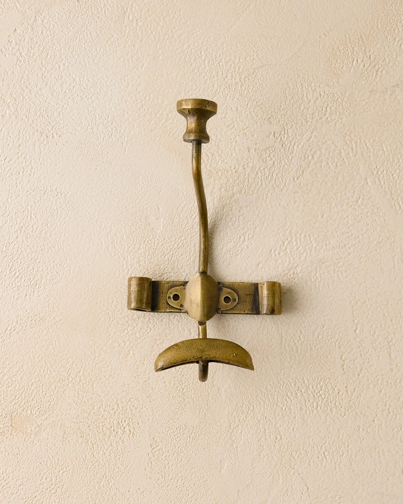 Duke Antique Brass Metal Wall Hooks