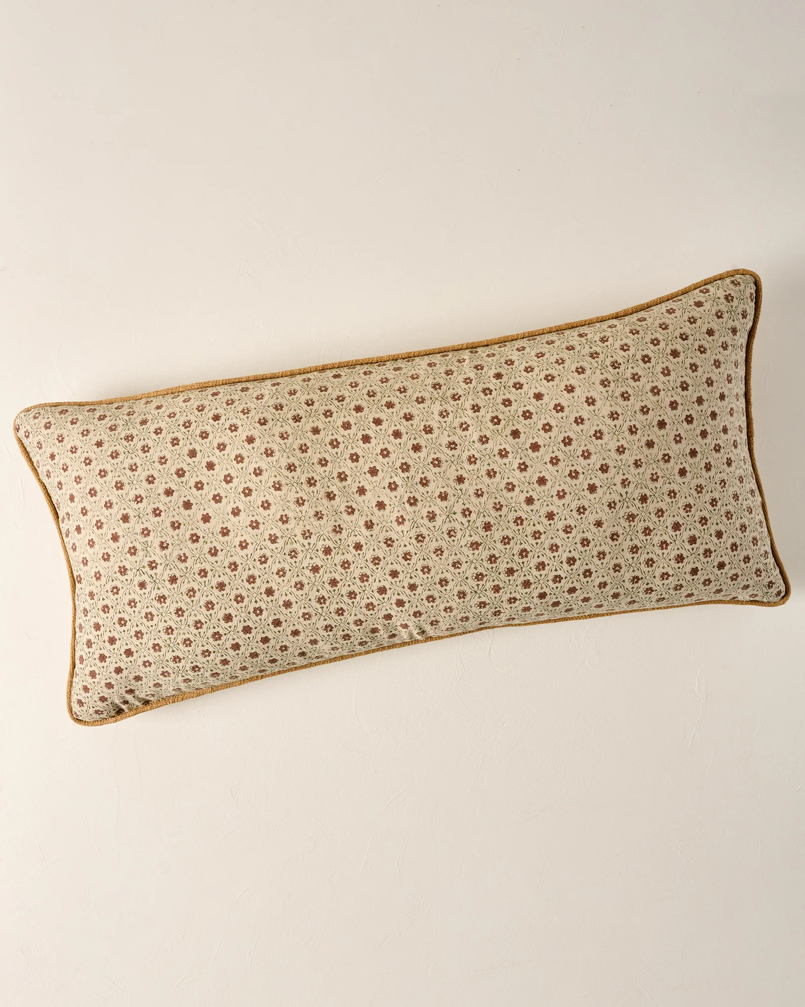 Thea Clay Block Print Large Lumbar Pillow