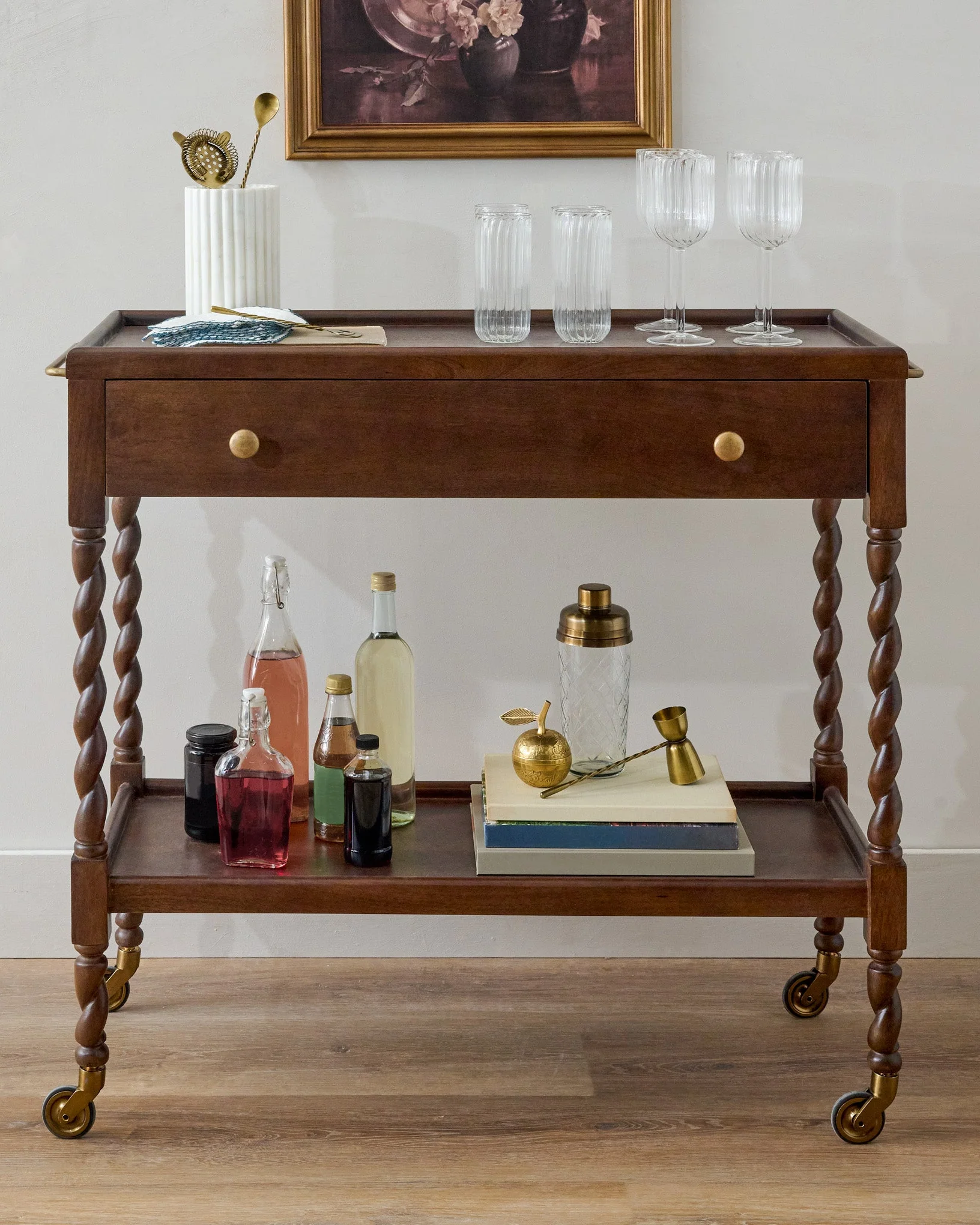 Barley Twist Bar Cart