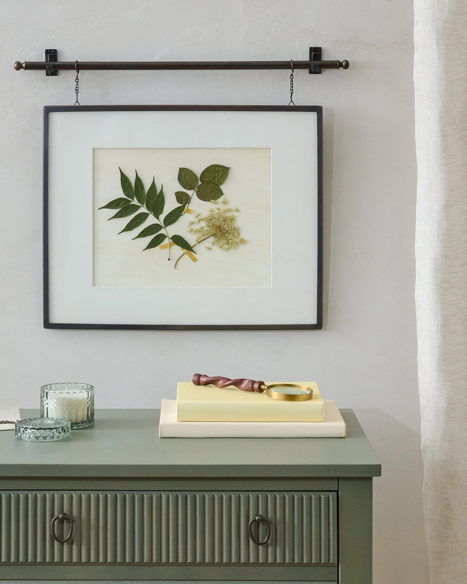 Colleen Antique Bronze Rail Picture Frame