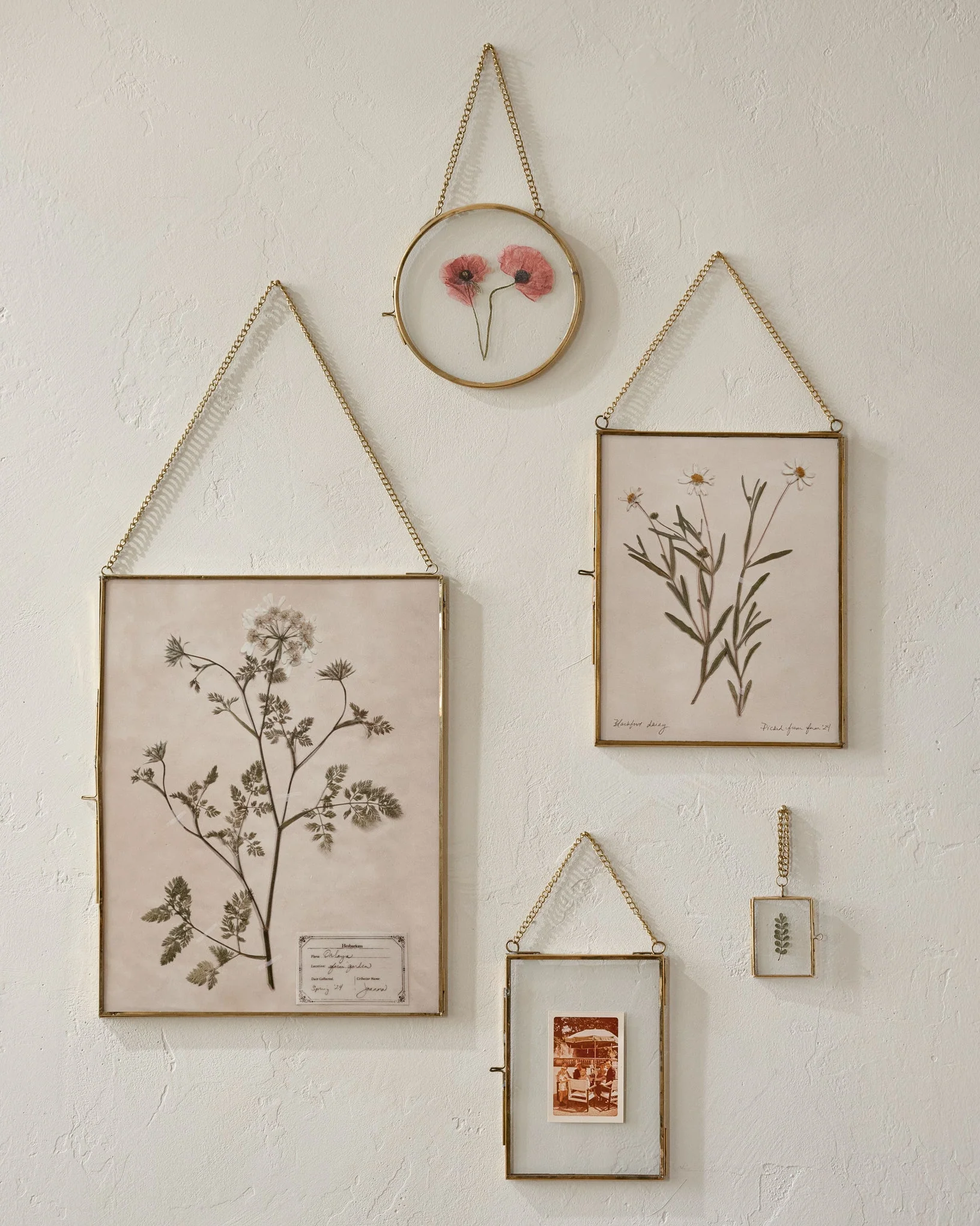 Josie Hanging Brass Photo Frame