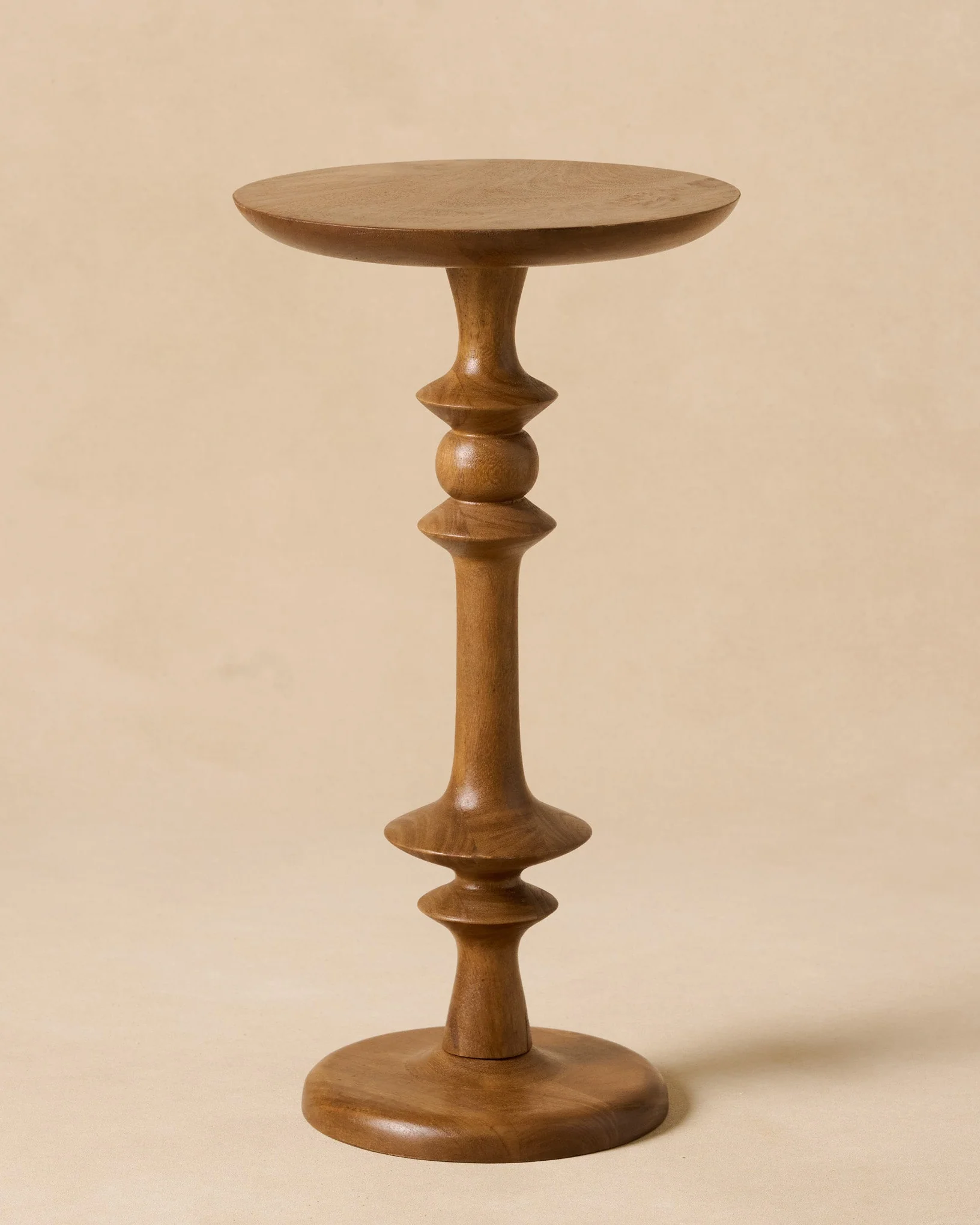 Enzo Turned Wood Drink Table
