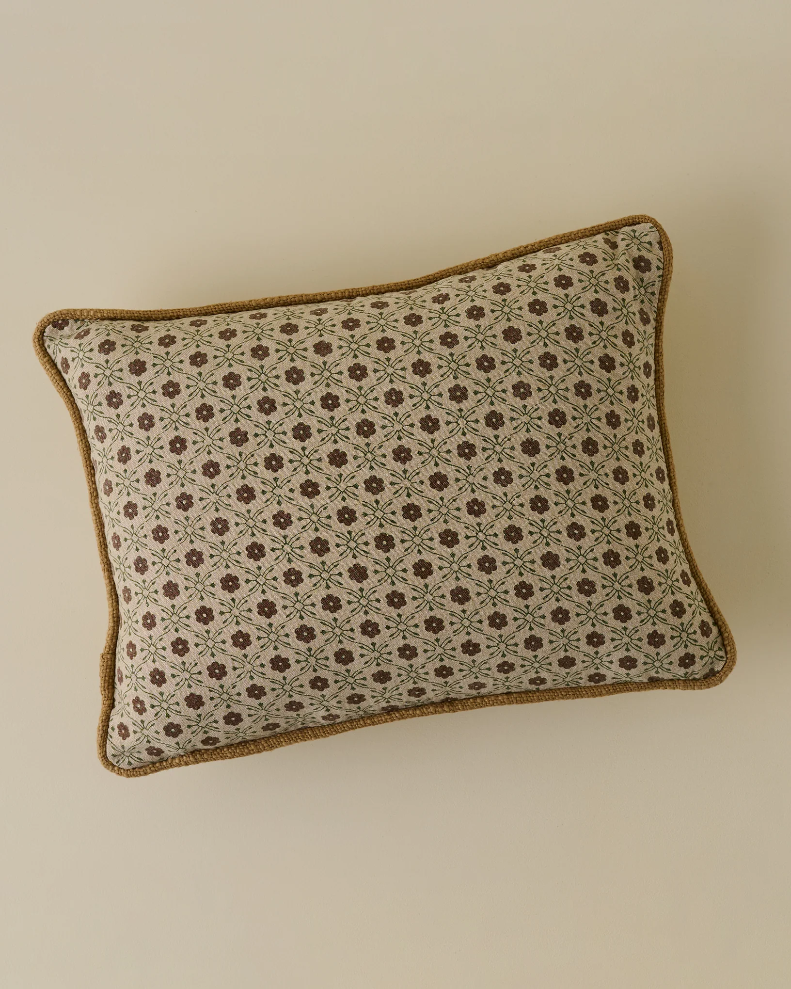 Thea Clay Block Print Pillow w/ insert, 12x16