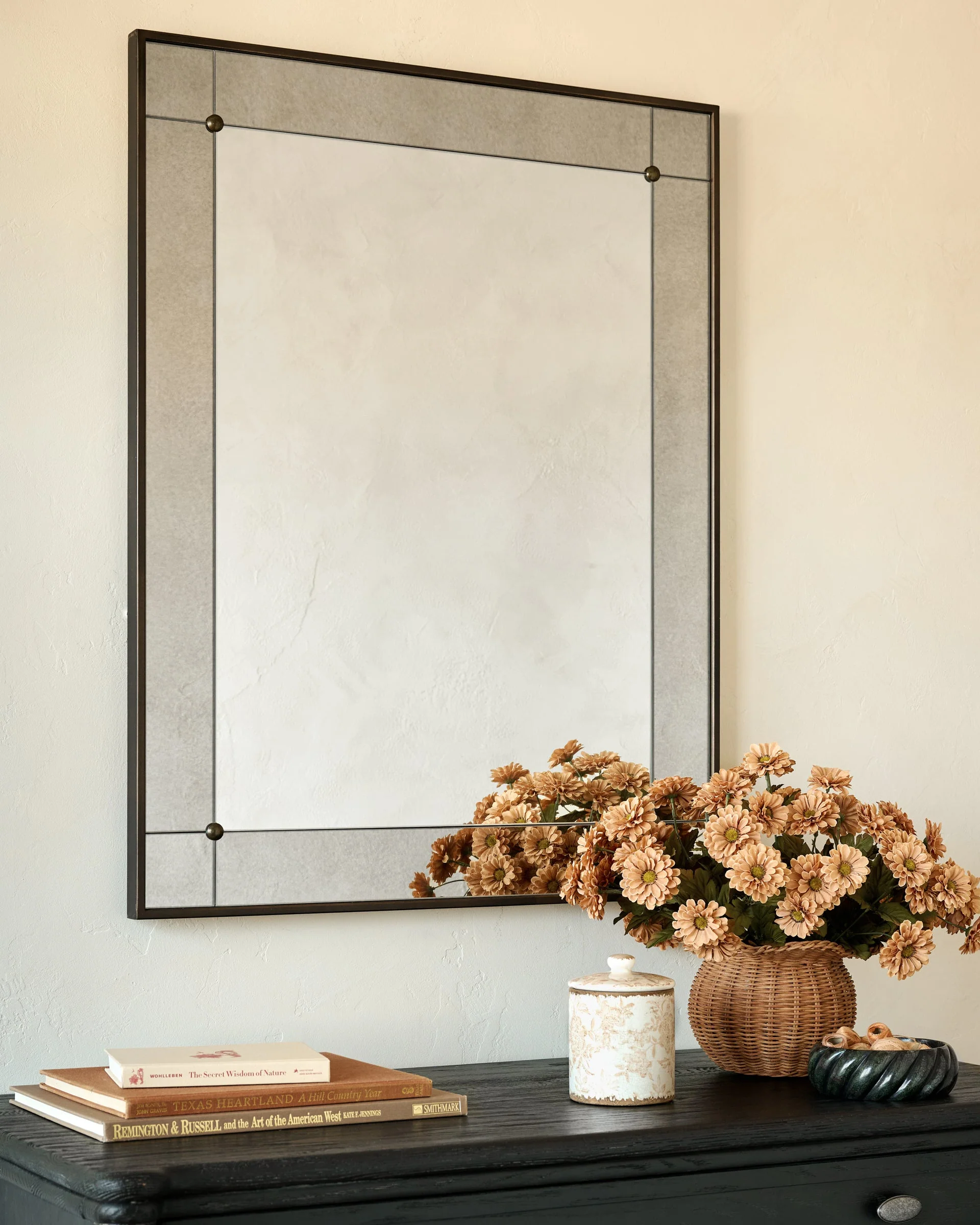 Francis Antiqued Framed Mirror