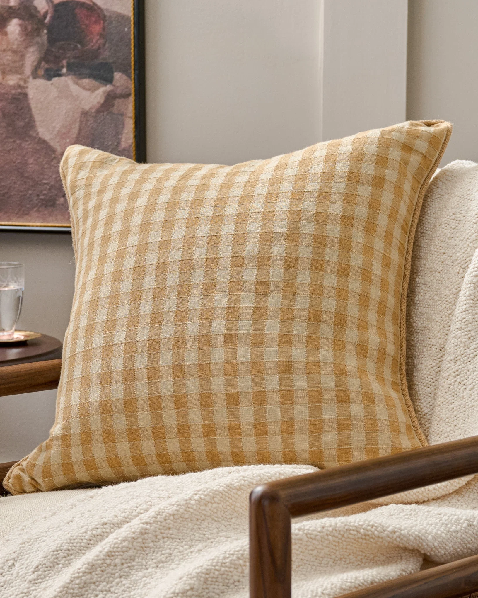 Gingham Large Pillow