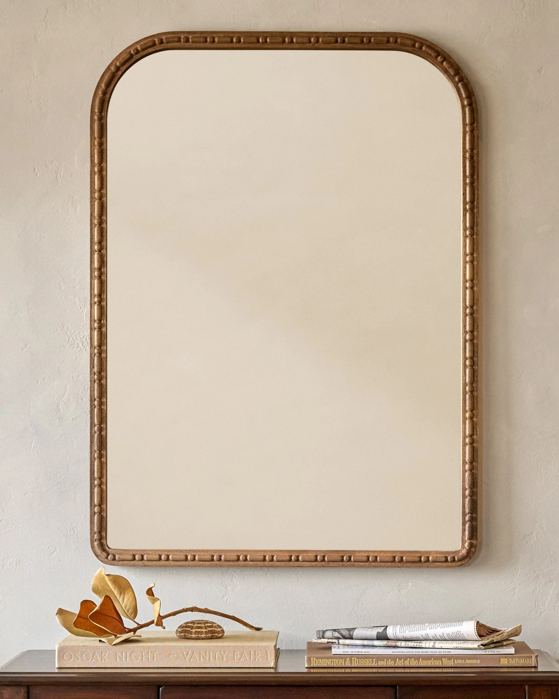 Nicolette Arched Wood Mirror