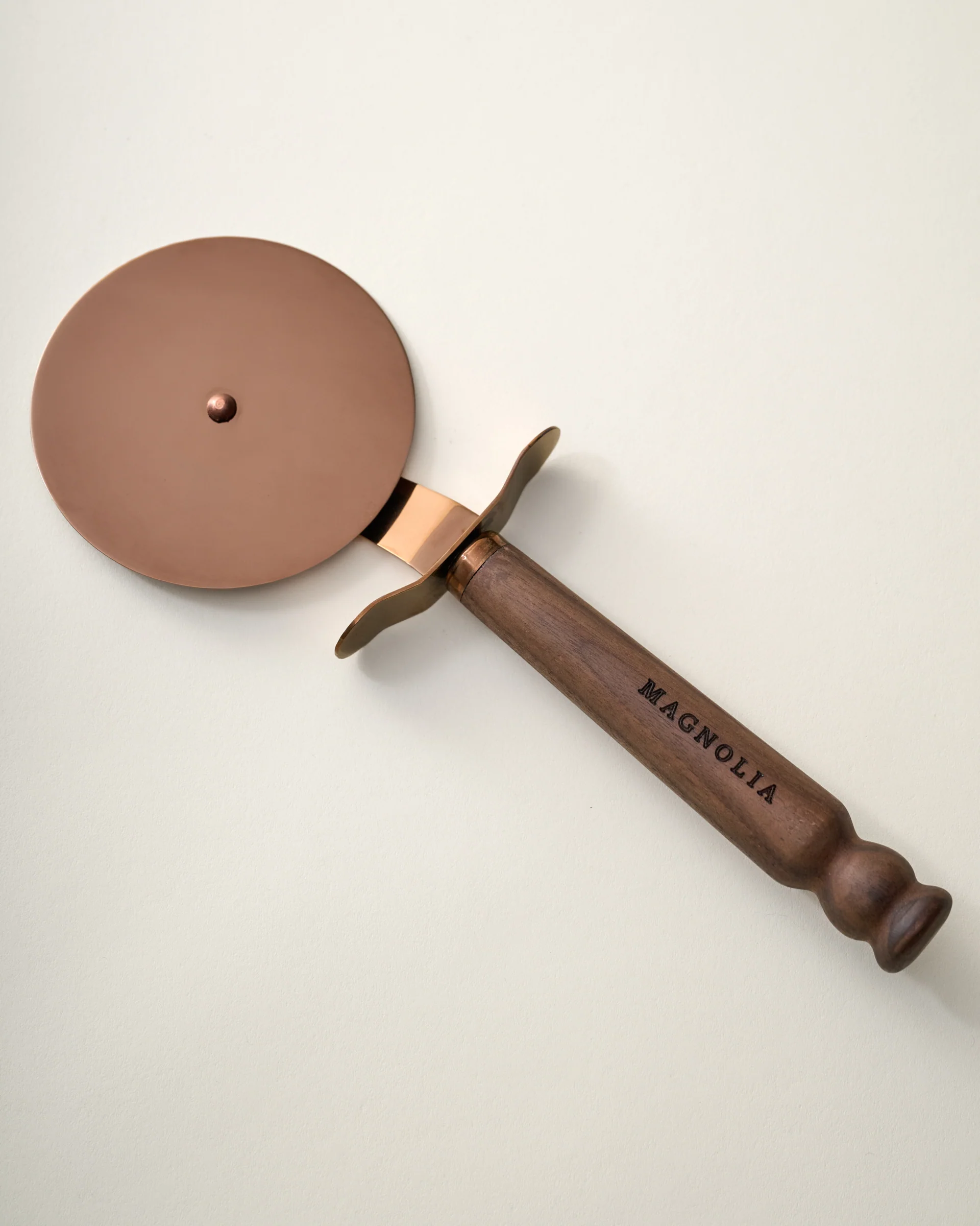 The Gristmill Collection Walnut Handle Pizza Cutter