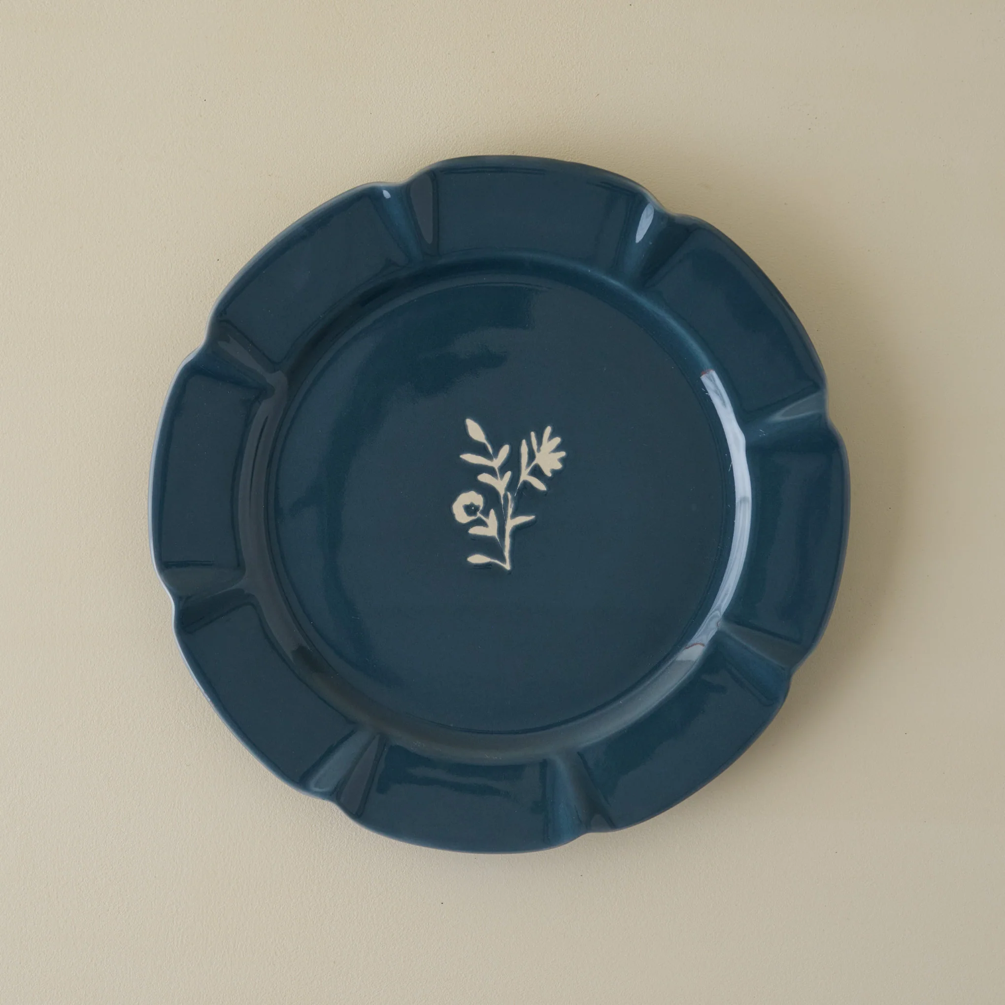 Navy Luna Plate