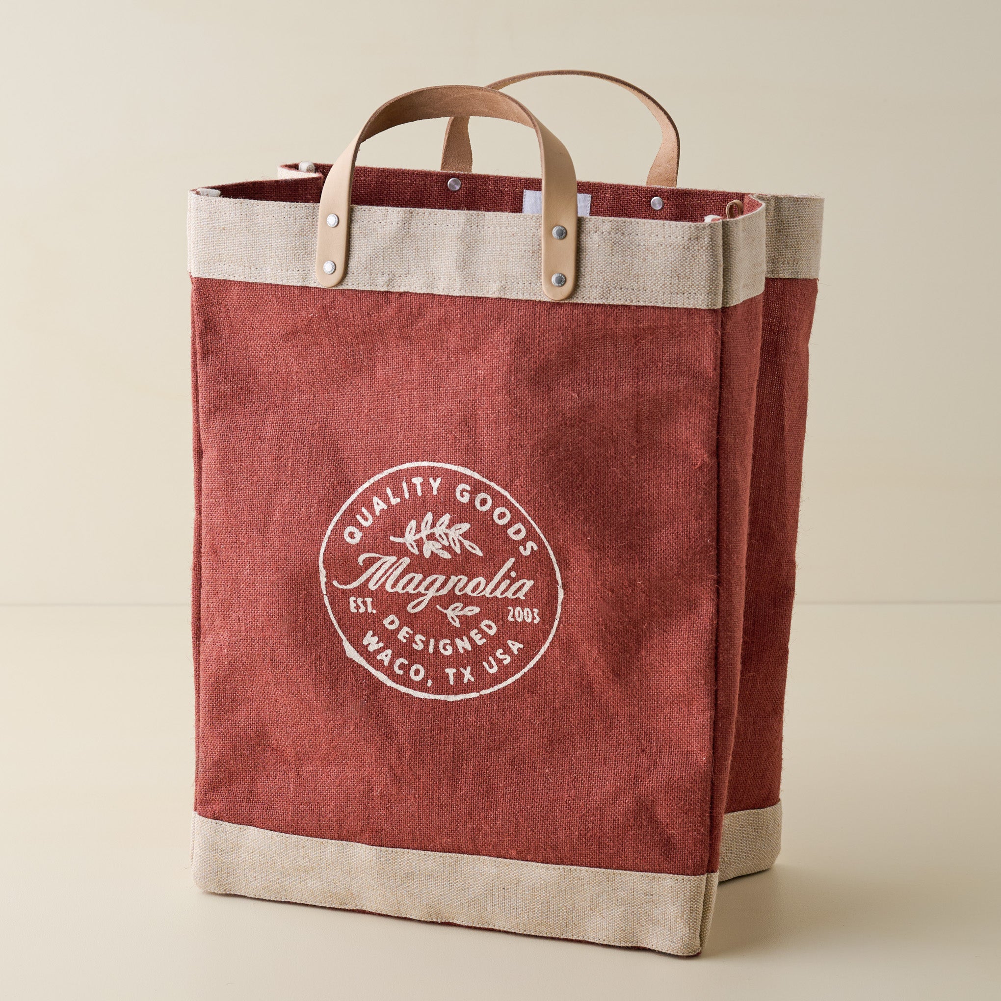 Magnolia Cranberry Market Tote