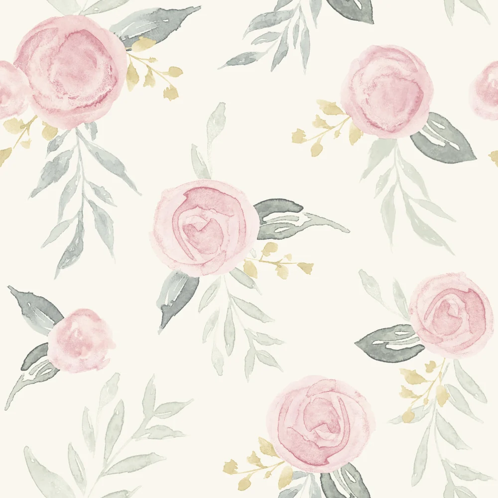 Watercolor Roses Wallpaper