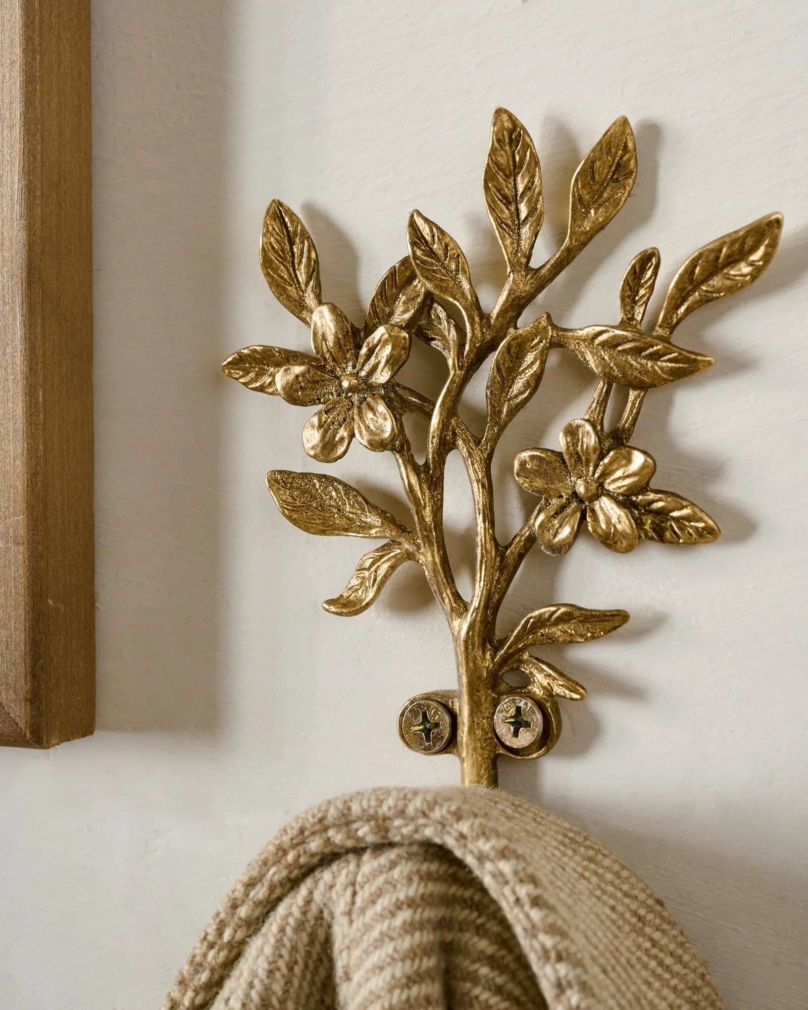 Brass Blooms Wall Hook