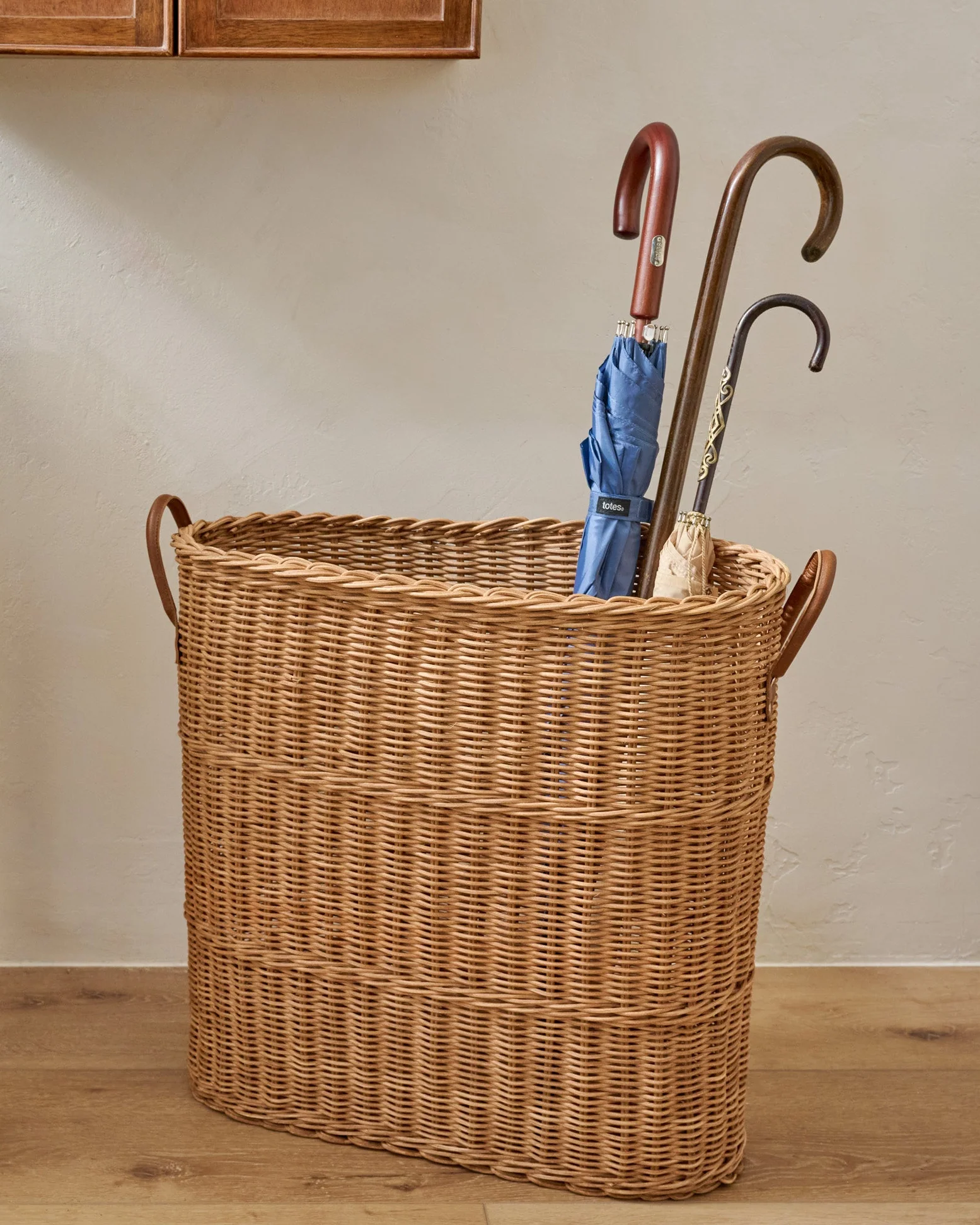 Natural Rattan Console Basket