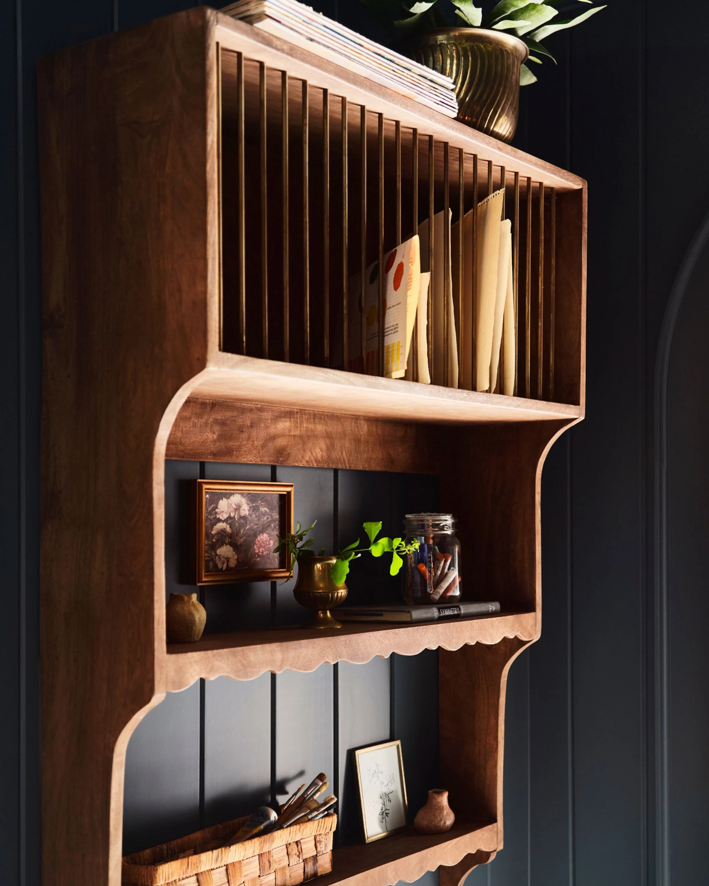 Quinn Wooden Dish Cabinet