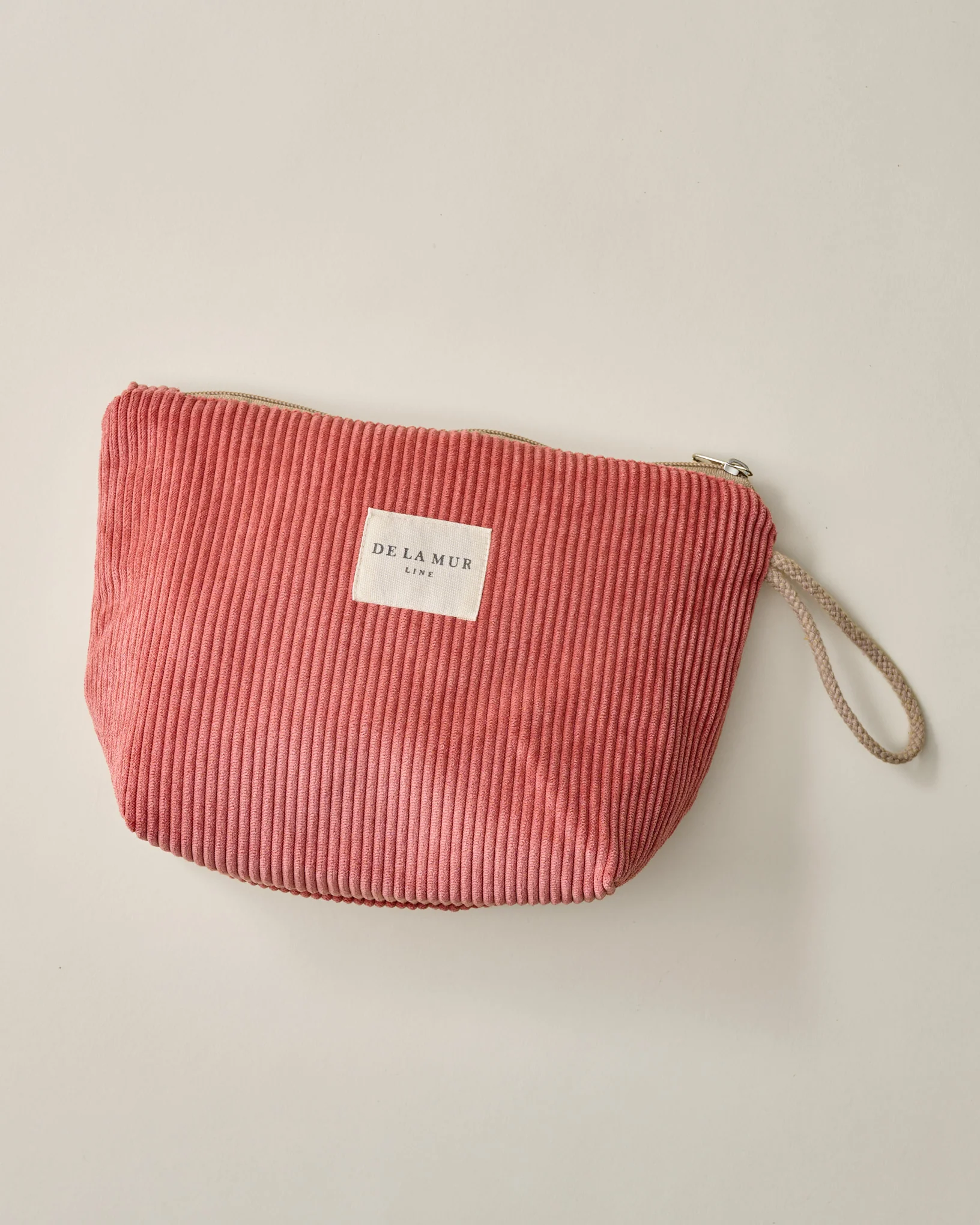 Zip Top Coral Toiletry Pouch