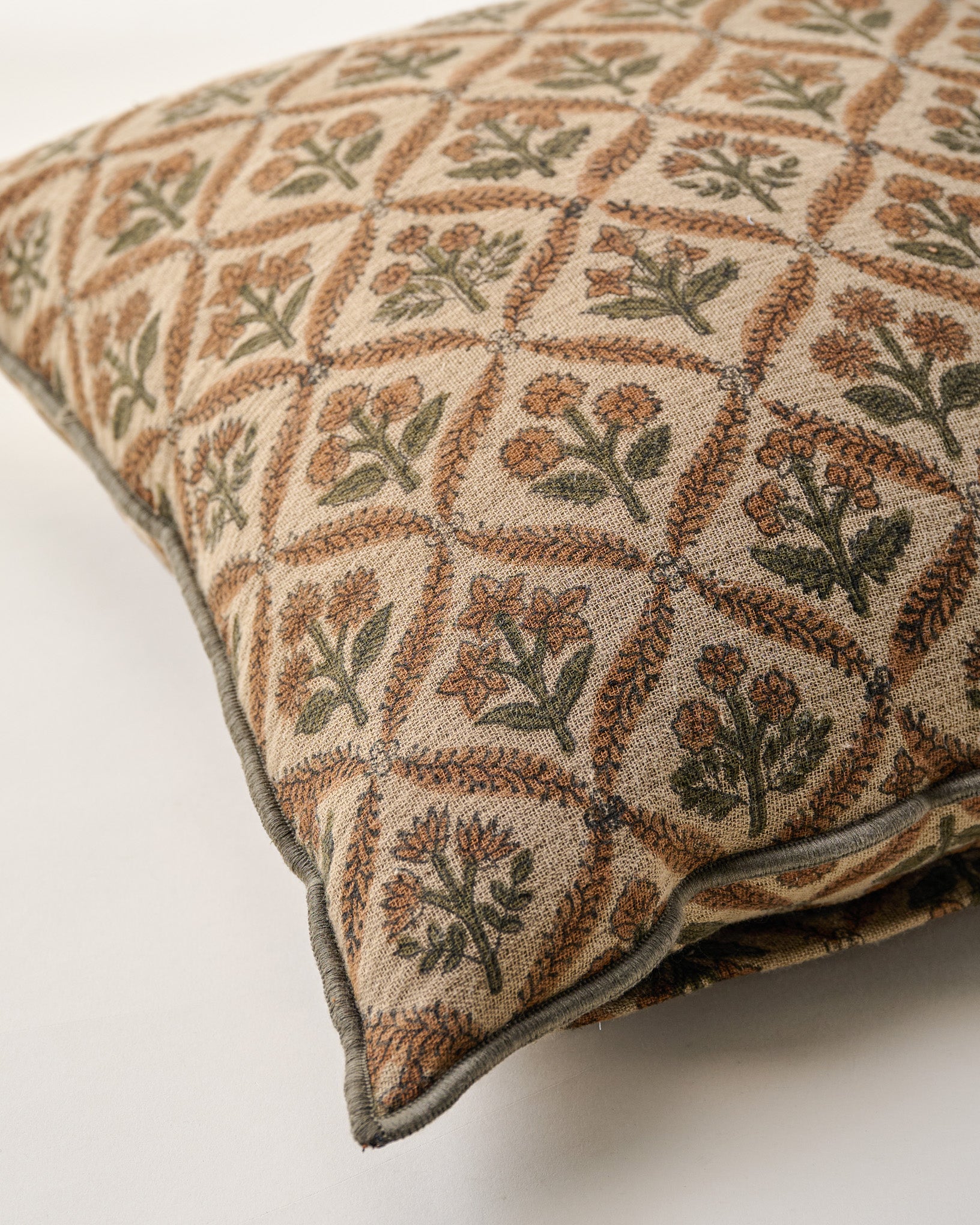 Marigold Block Print Pillow