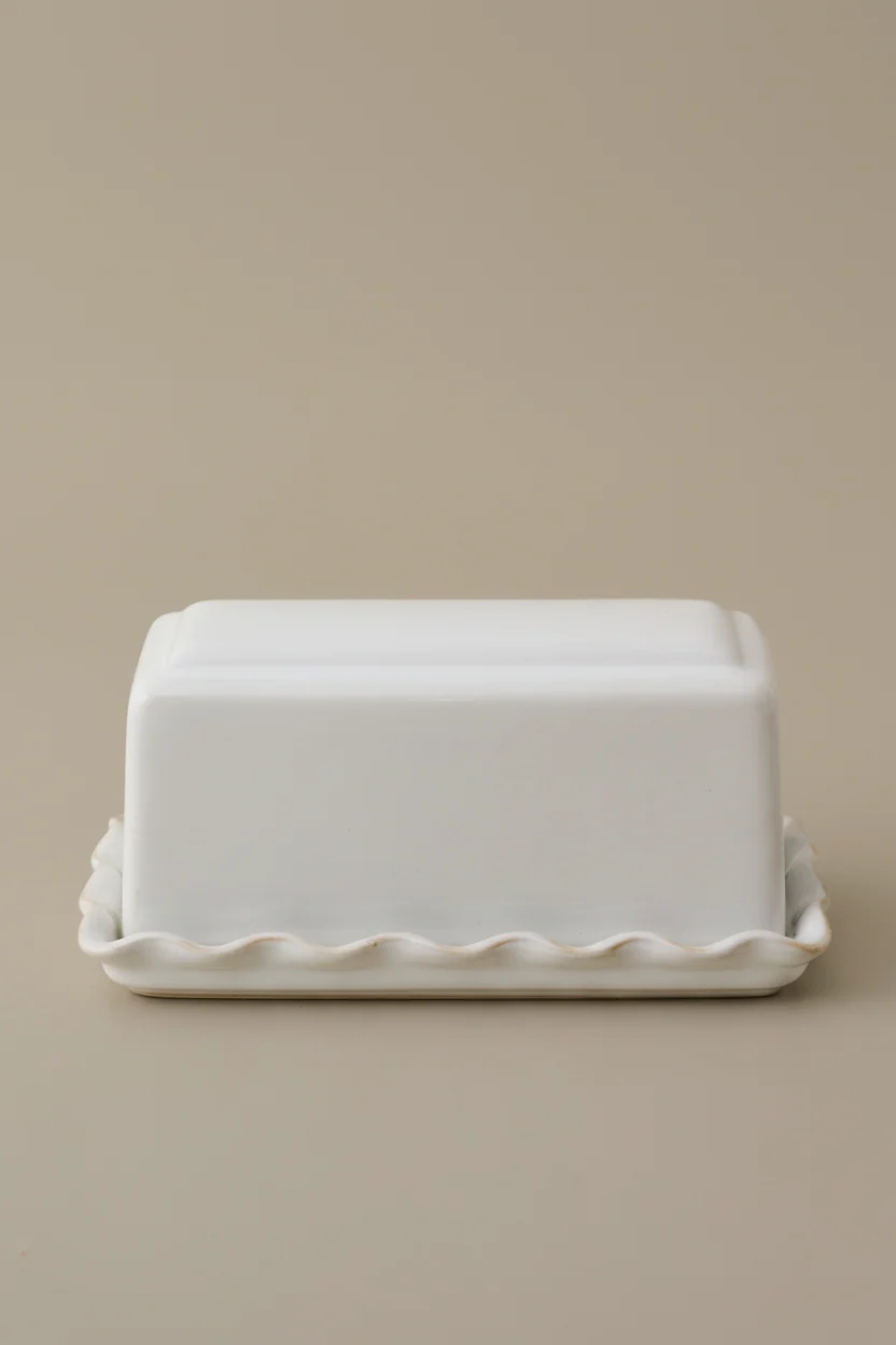Antique White Margaret Butter Dish
