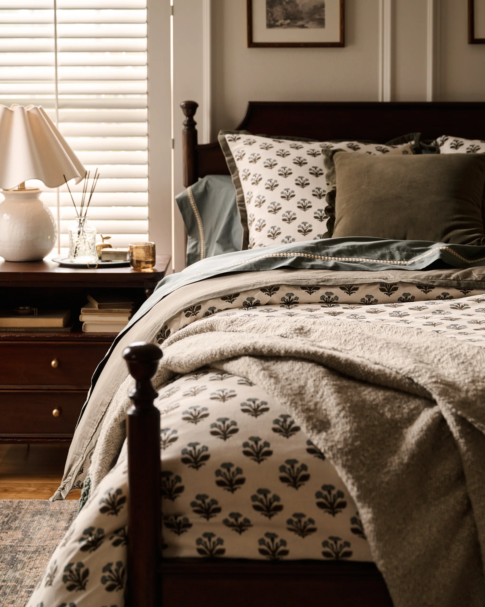 Elaine Block Print Duvet