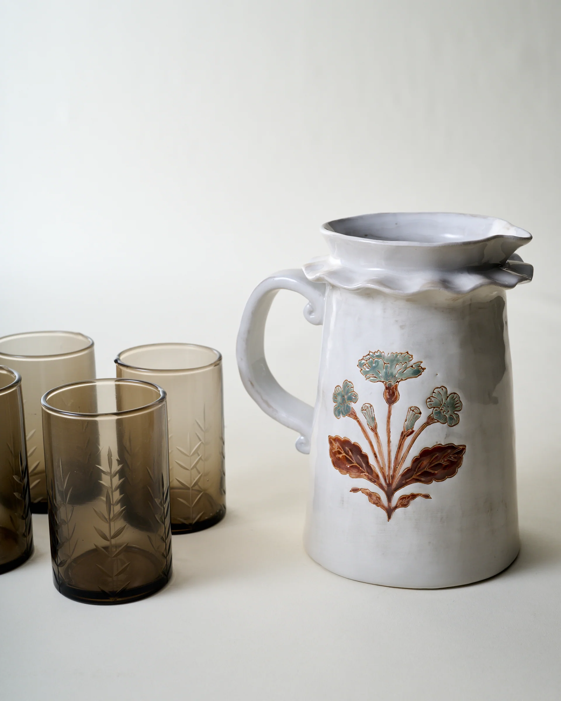 Elaine Floral Pitcher