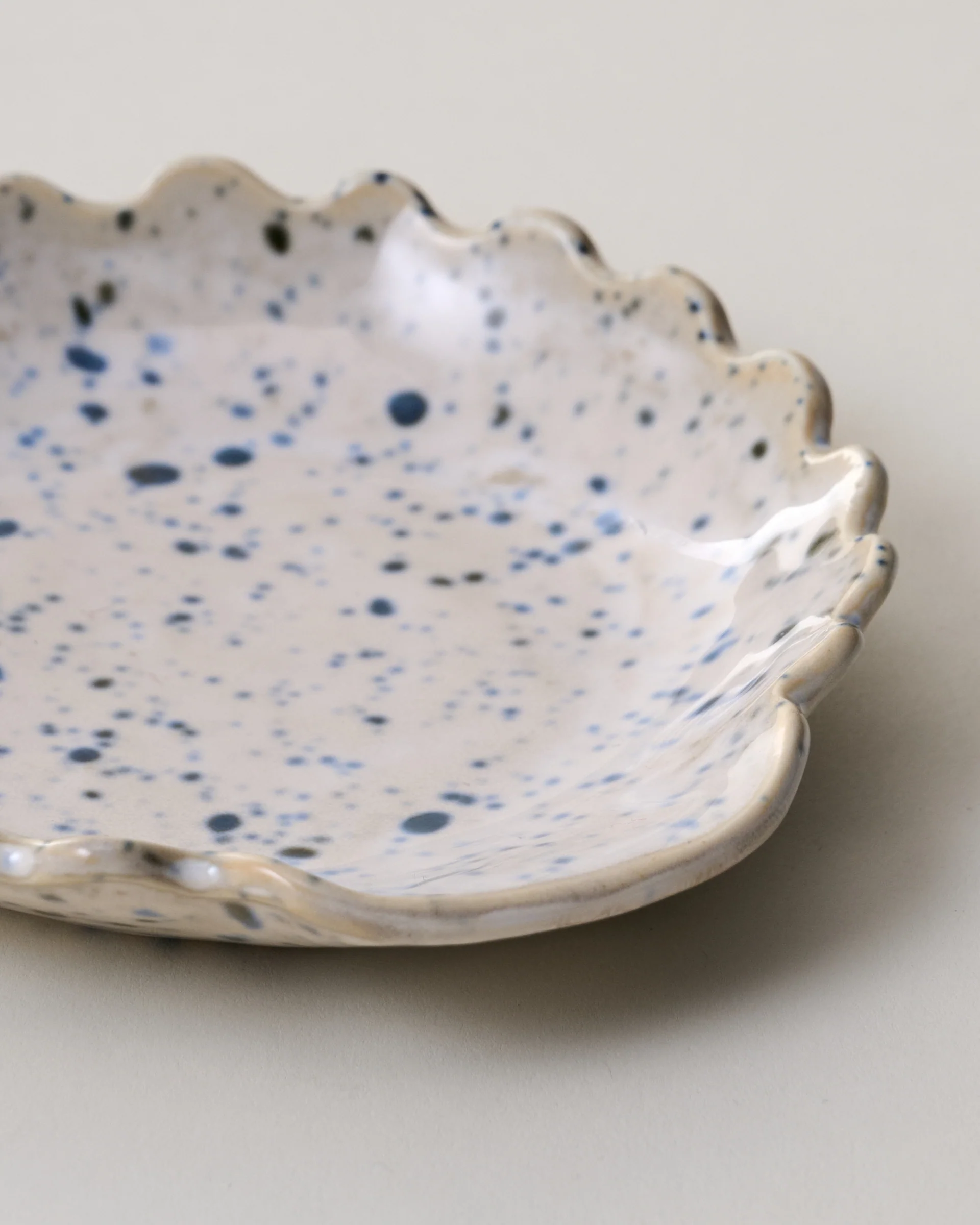Blue Speckled Spoon Rest