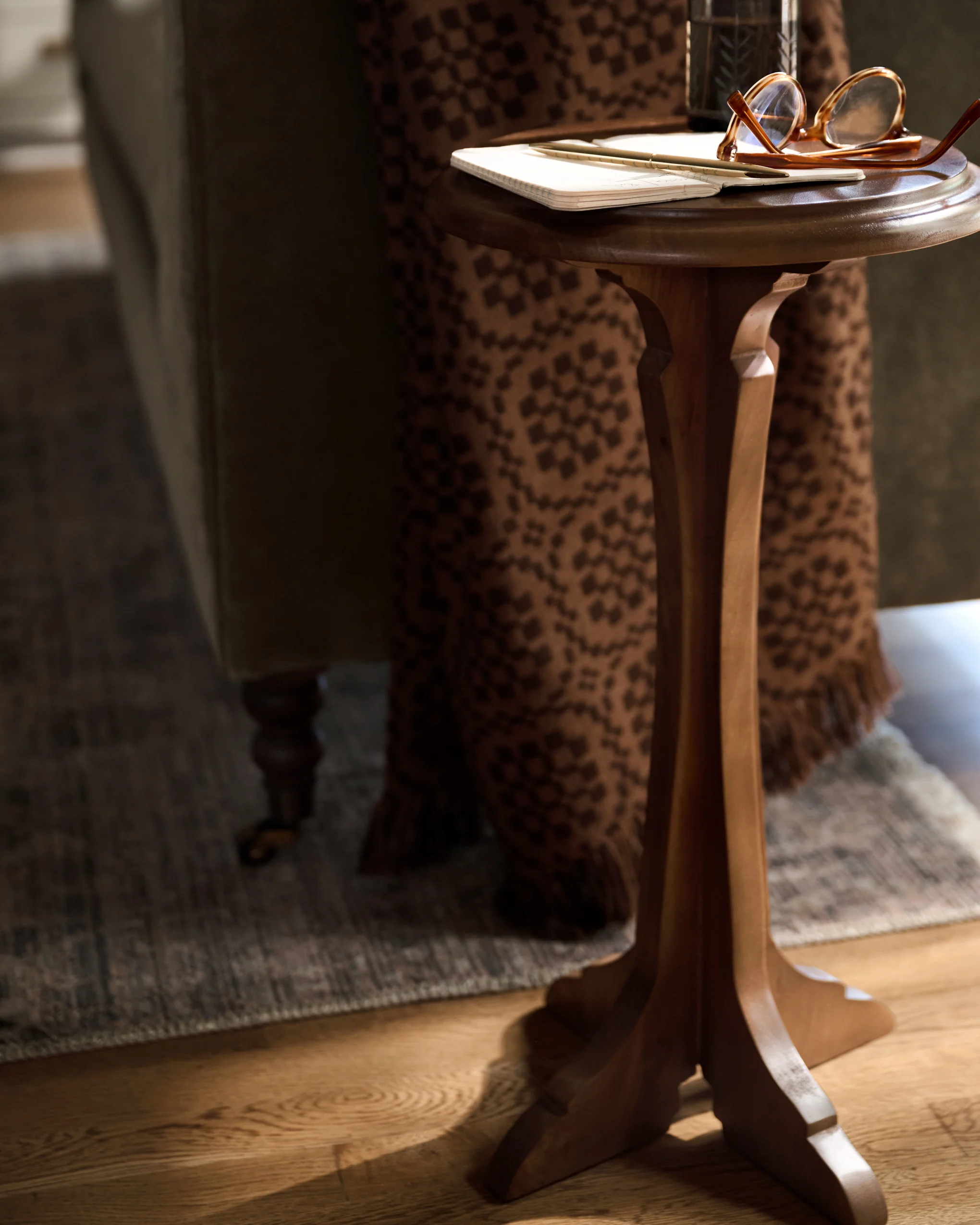 Elena Wood Accent Table