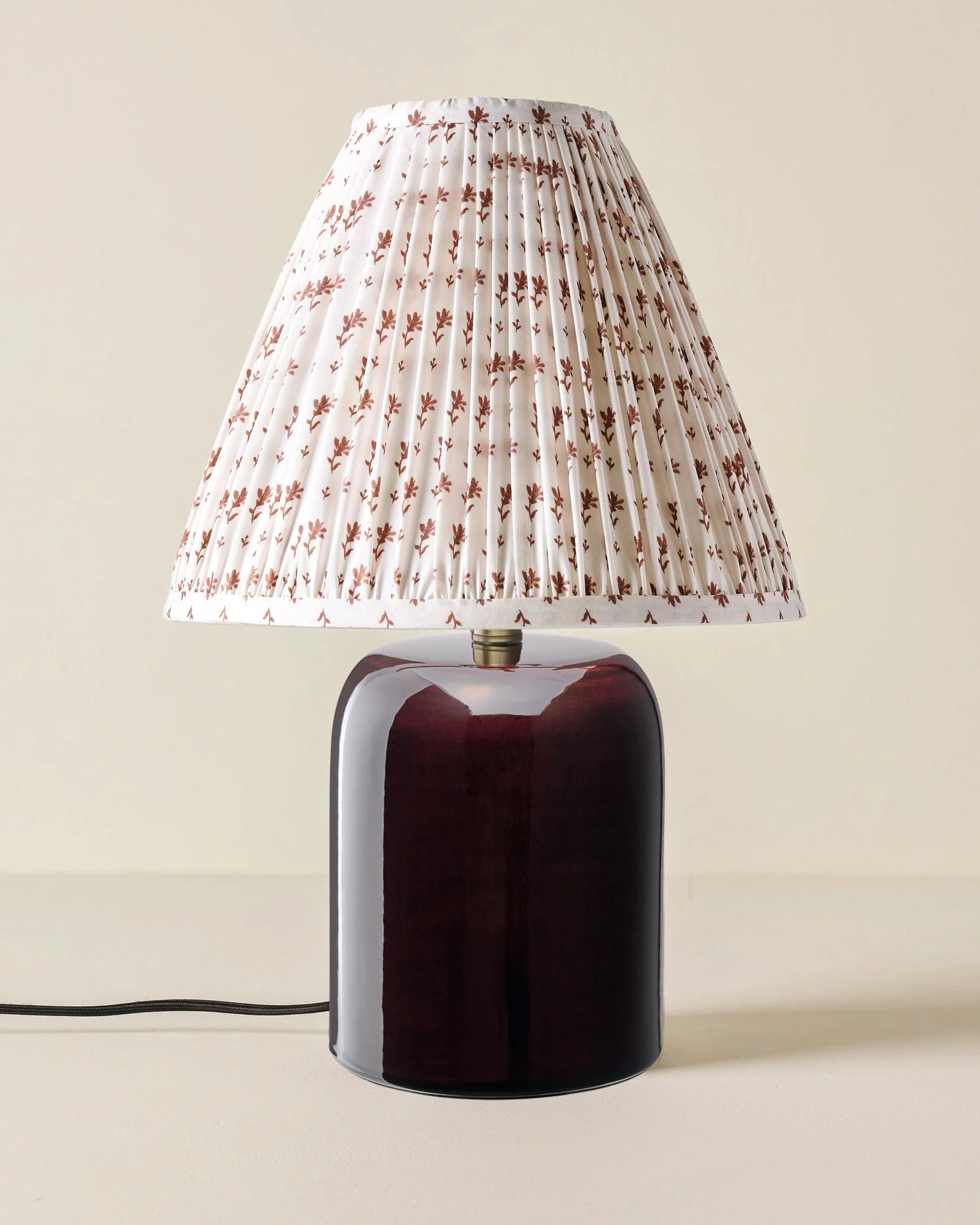 Farrah Table Lamp - Deep Burgundy