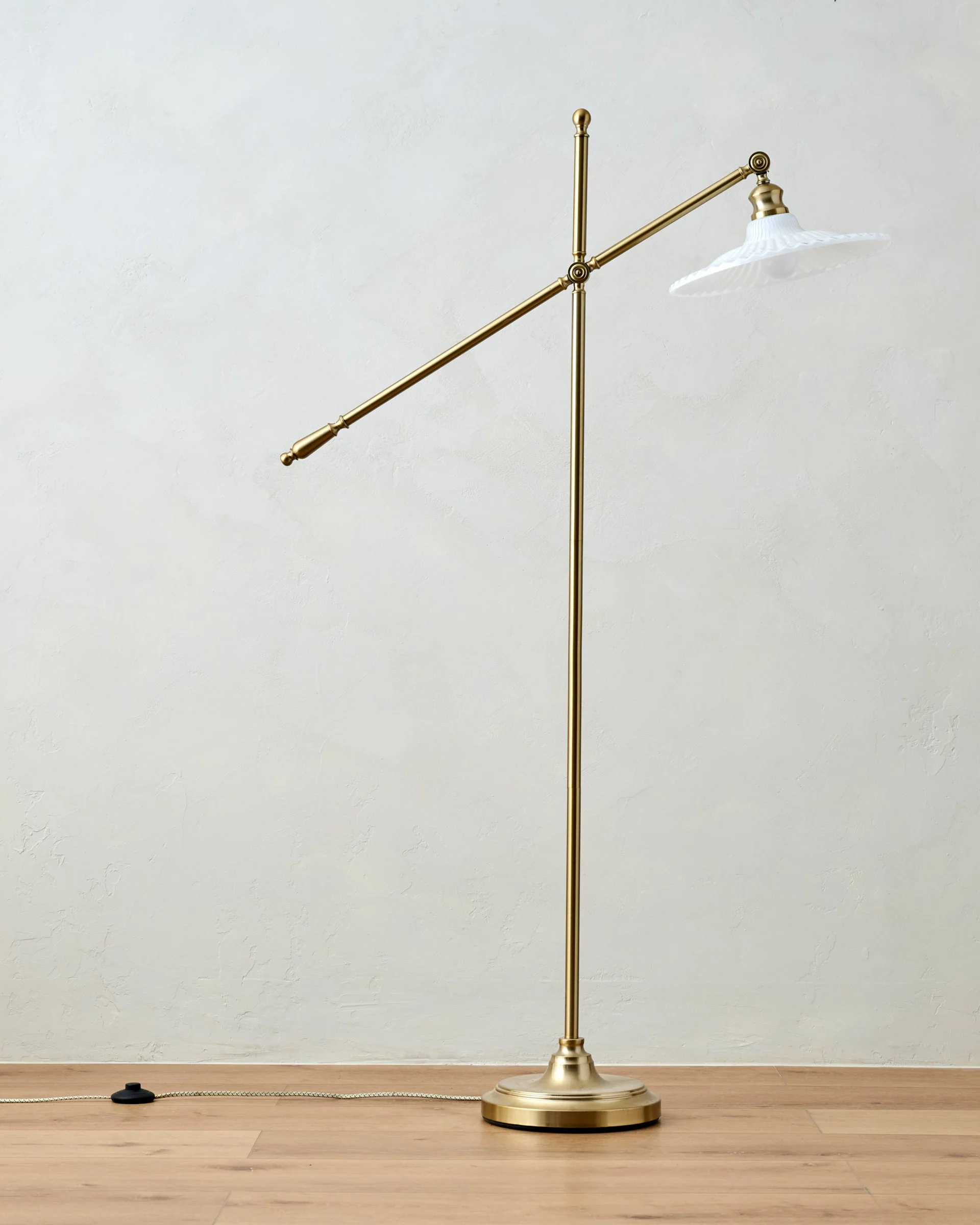Marjorie Milk Glass Floor Lamp