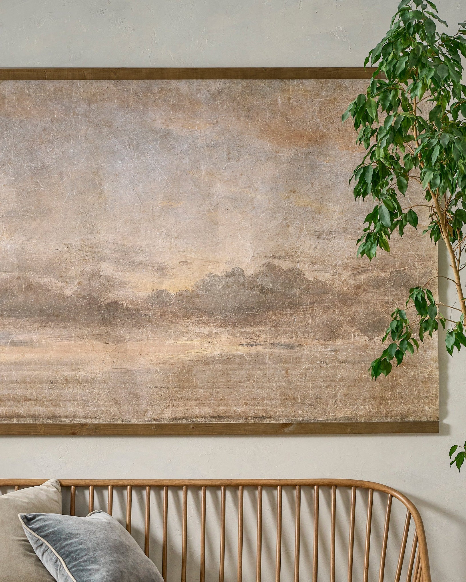 Oversized Celestial Drifts Vintage Tapestry